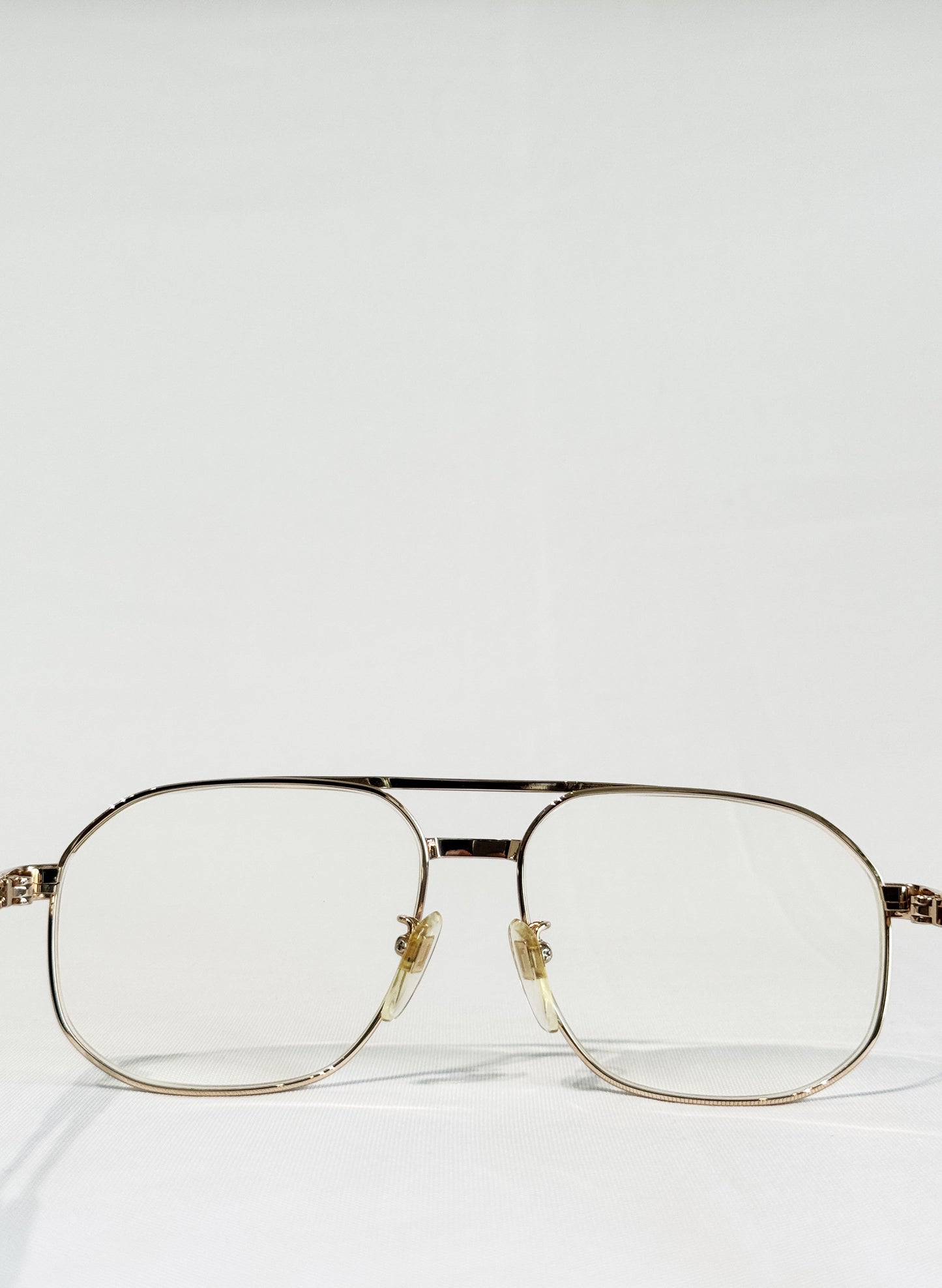 (SUP-359) 90'S VINTAGE TWO BRIDGE GLASSES "LANCEL PARIS" - KGP - MADE IN JAPAN