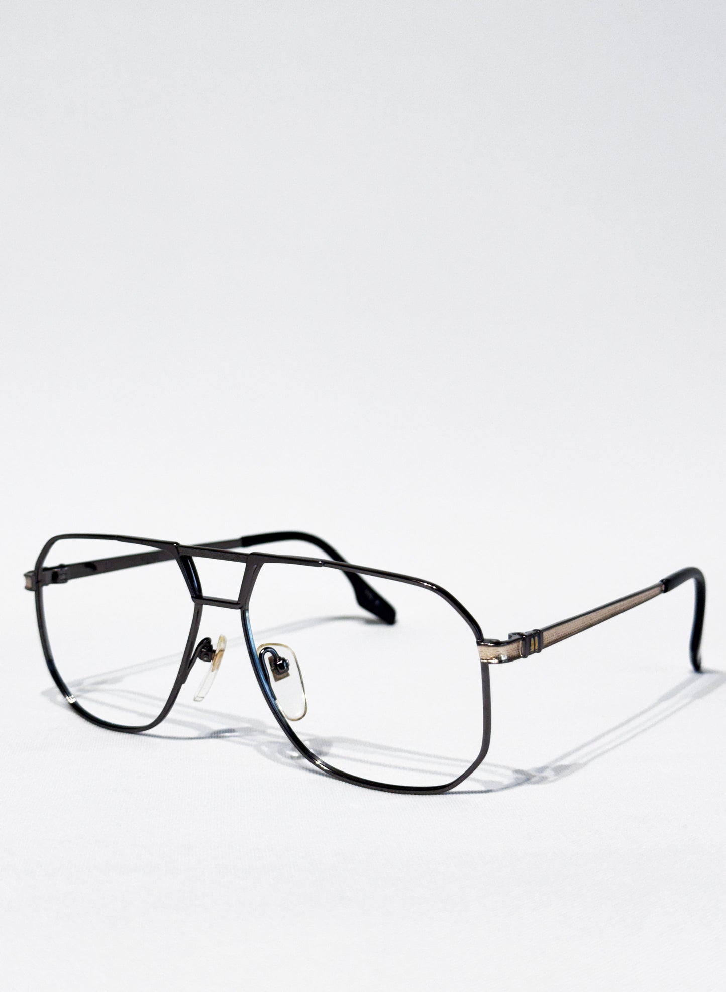 (SUP-647) 90s LANVIN PARIS TITAN FRAME GLASSES (レンズなし)