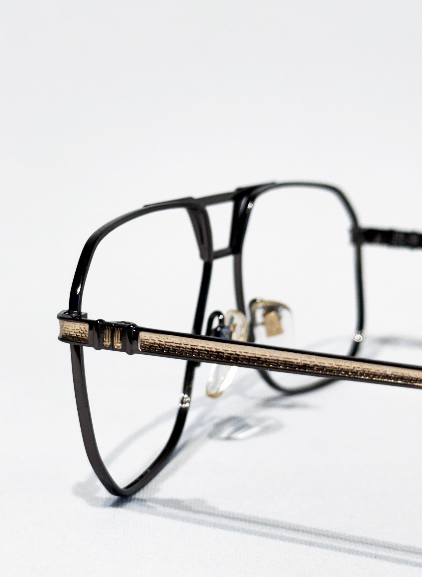 (SUP-647) 90s LANVIN PARIS TITAN FRAME GLASSES (レンズなし)