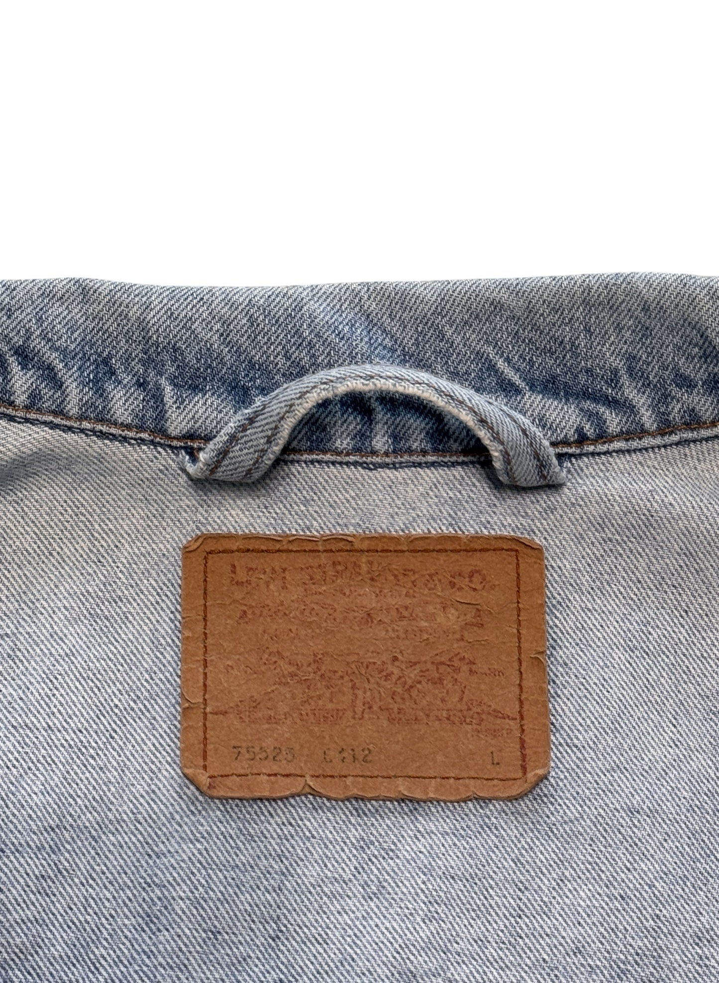 (SUP-574) LEVI'S 75525 0412 "BIG SIZE" DENIM JACKET - MADE IN CANADA