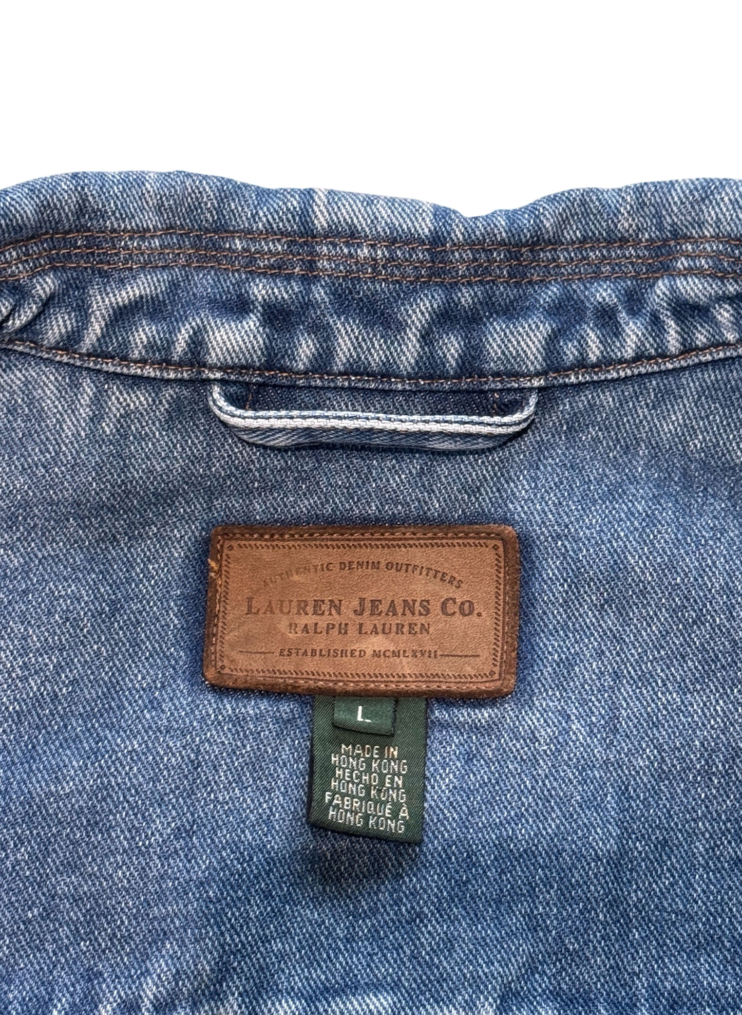 (SUP-519) LAUREN JEANS CO. COVERALL DENIM JACKET