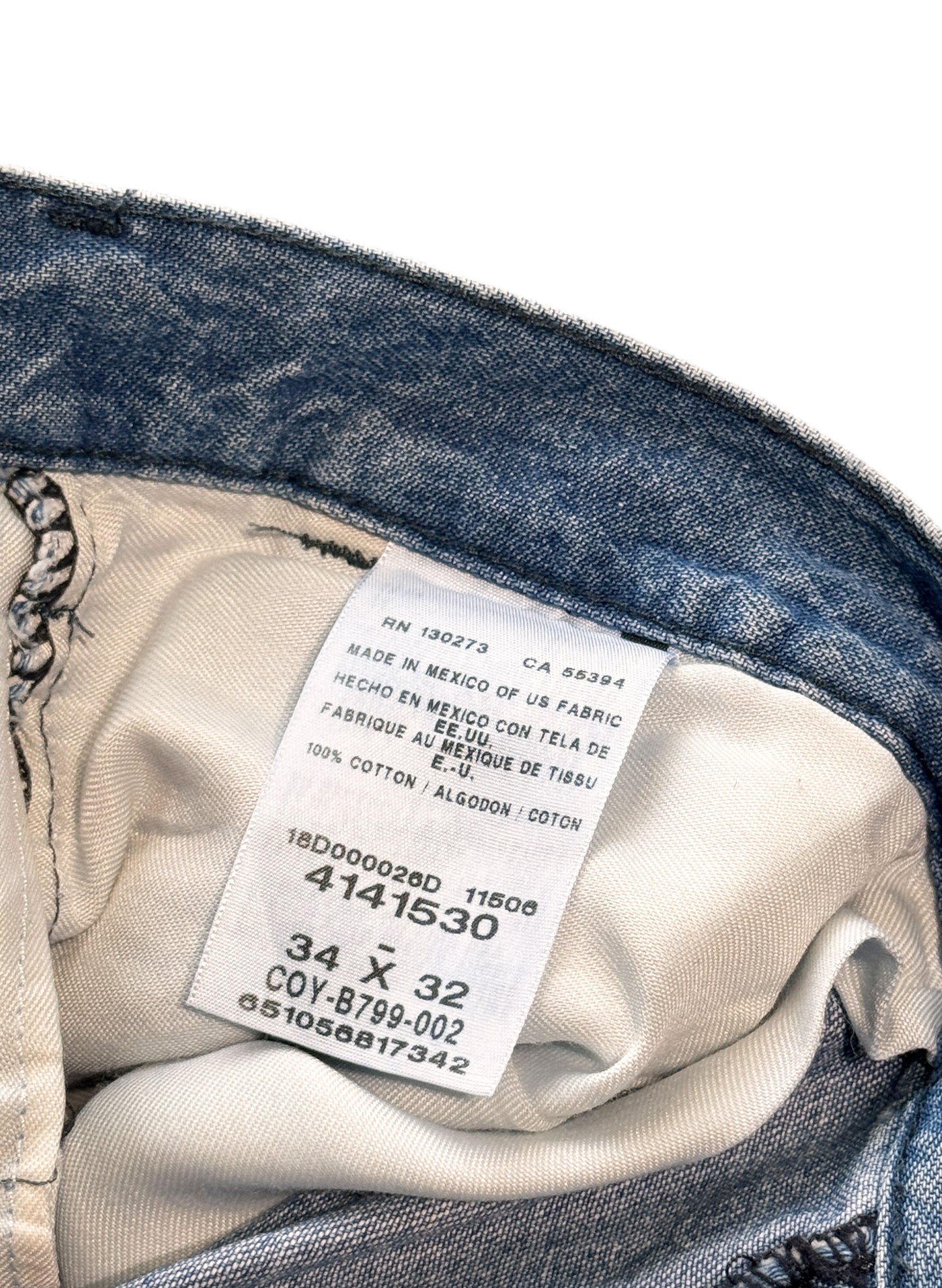 (SUP-565) Lee 2TUCK DENIM TROUSERS - RELAX FIT - MADE IN MEXICO