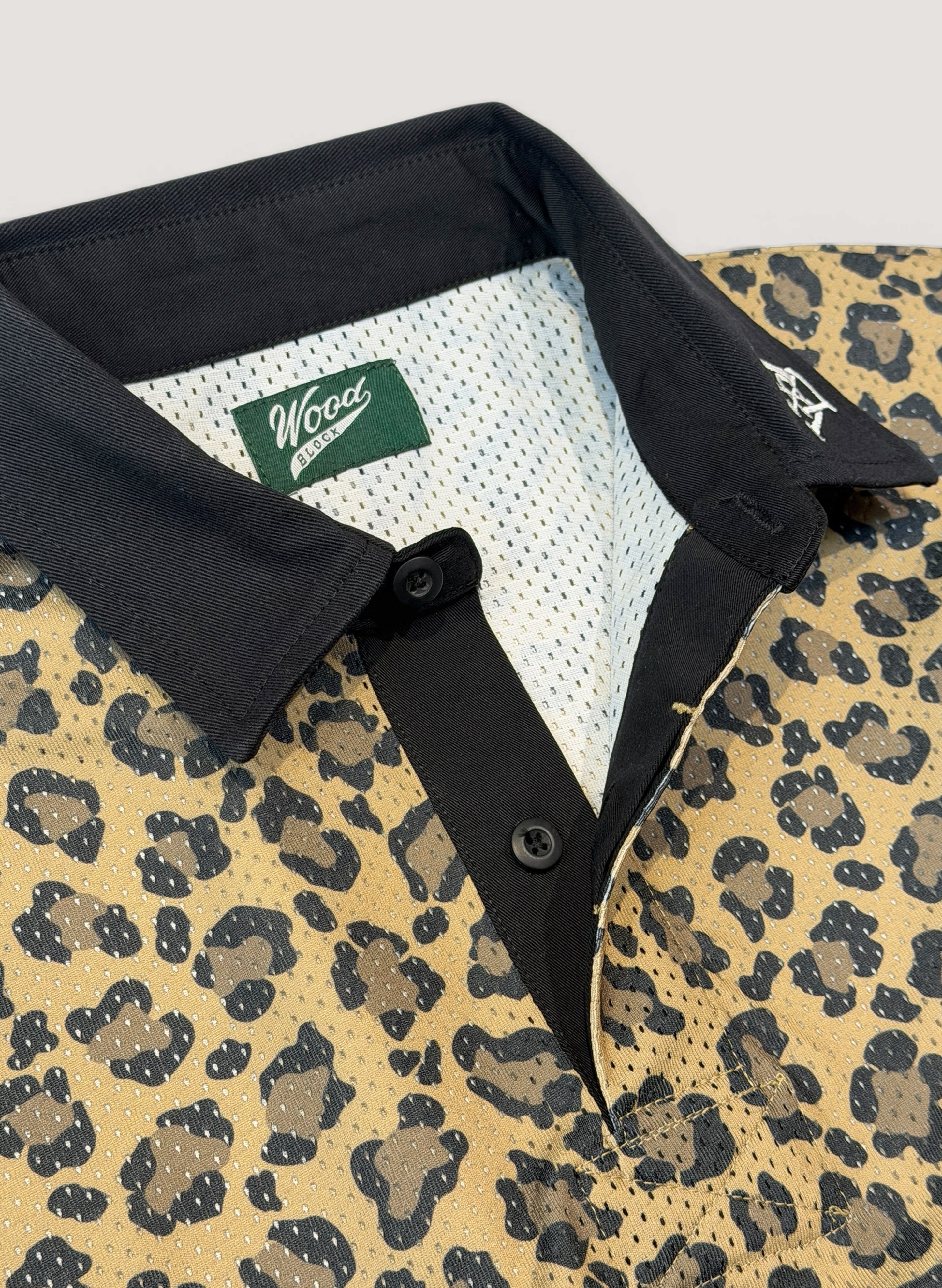 WOODBLOCK LS MESH RUGGER SHIRT LEOPARD (WB-26SS-012)