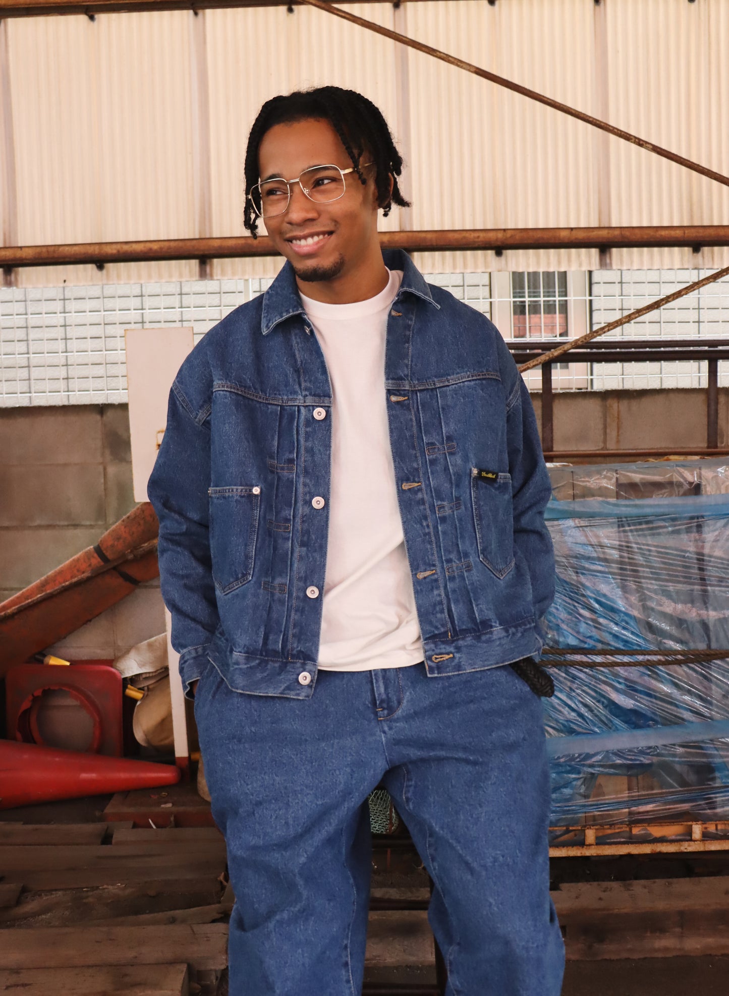 WOODBLOCK 2ND TYPE JACKET LIGHT INDIGO (WB-25AW-006)