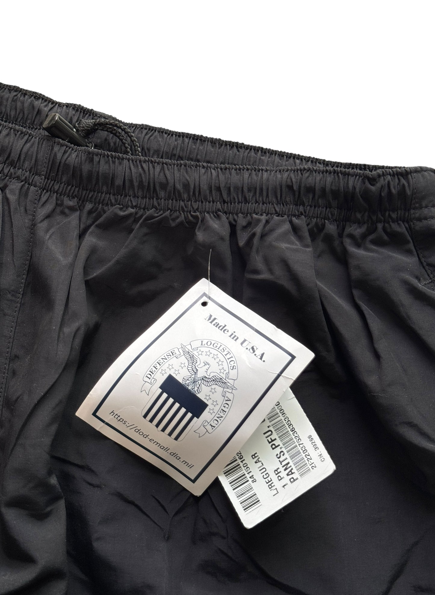 (SUP-501) DEADSTOCK U.S.ARMY APFU TRAINING NYLON PANTS - LARGE /REGULAR