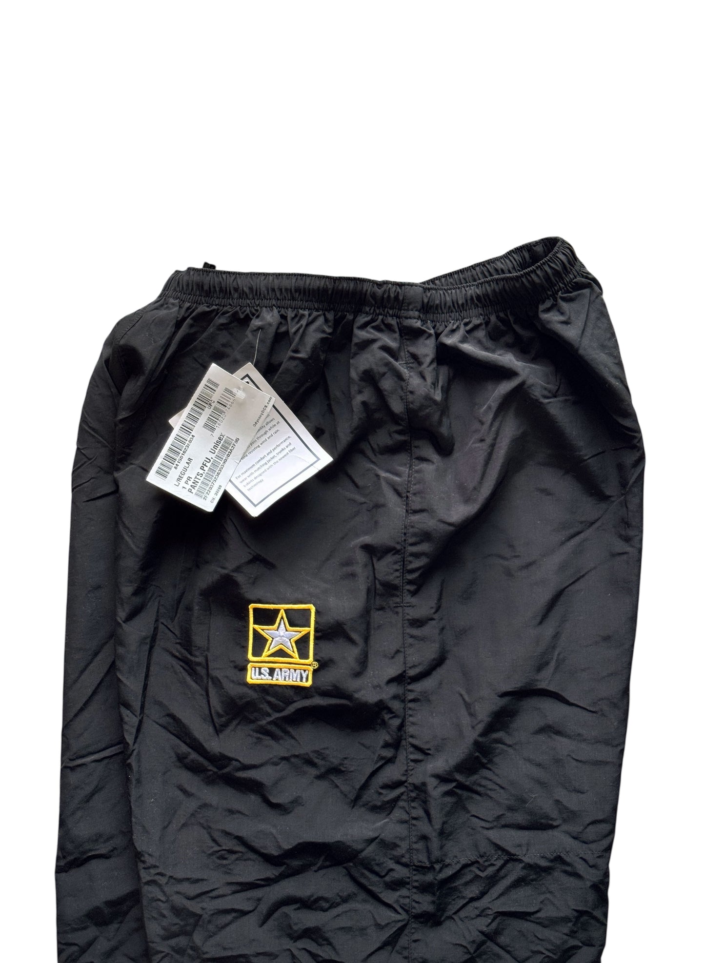 (SUP-501) DEADSTOCK U.S.ARMY APFU TRAINING NYLON PANTS - LARGE /REGULAR