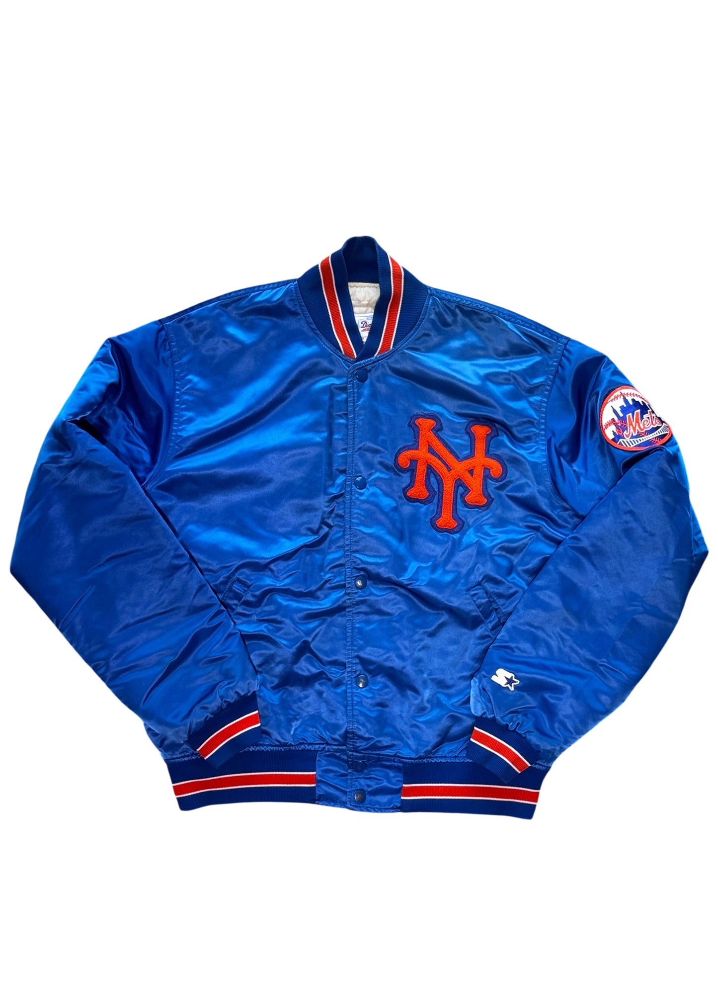(SUP-761) STARTER NEW YORK METS NYLON STADIUM JACKET - L - MADE IN U.S.A.