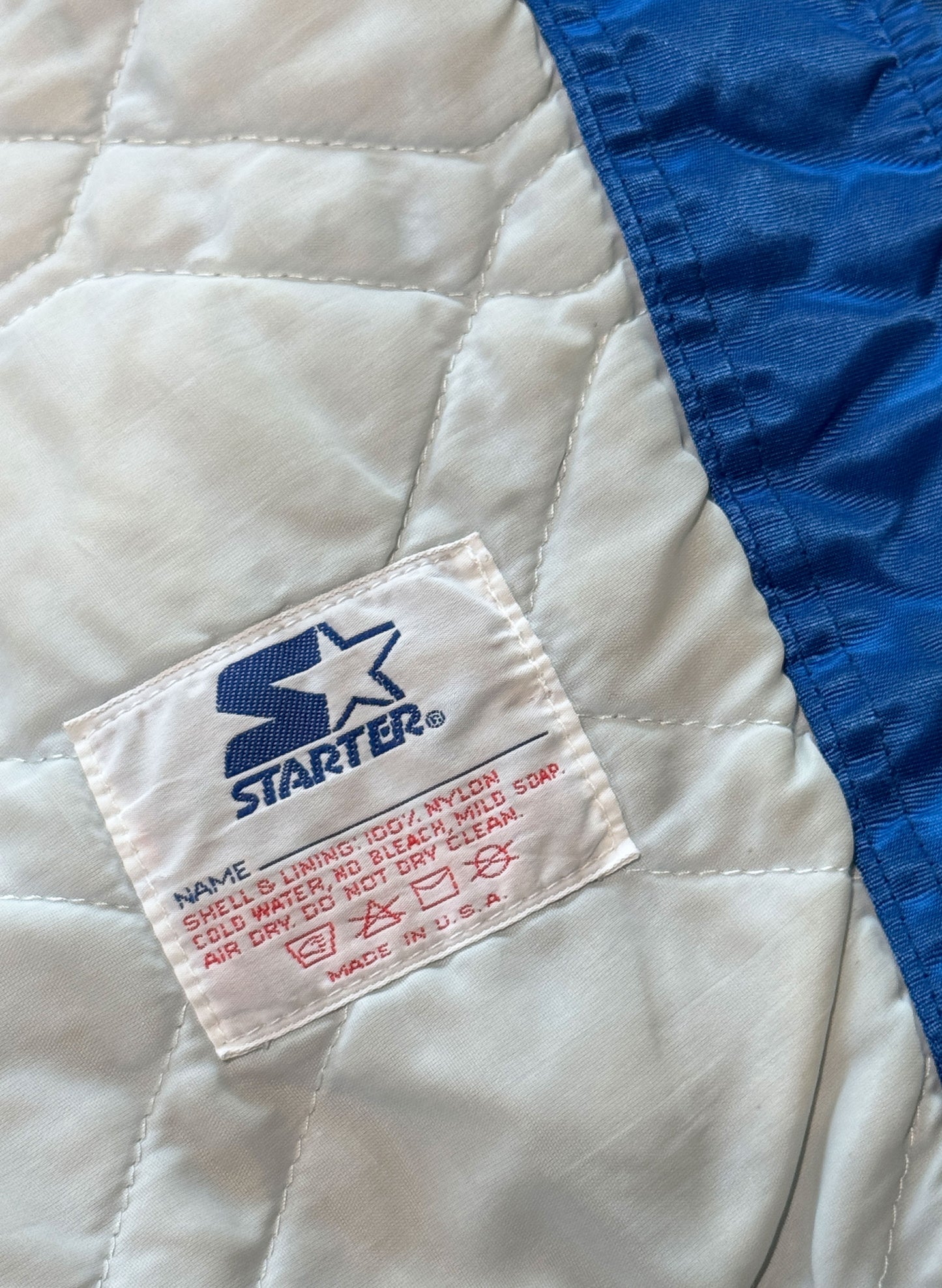 (SUP-761) STARTER NEW YORK METS NYLON STADIUM JACKET - L - MADE IN U.S.A.