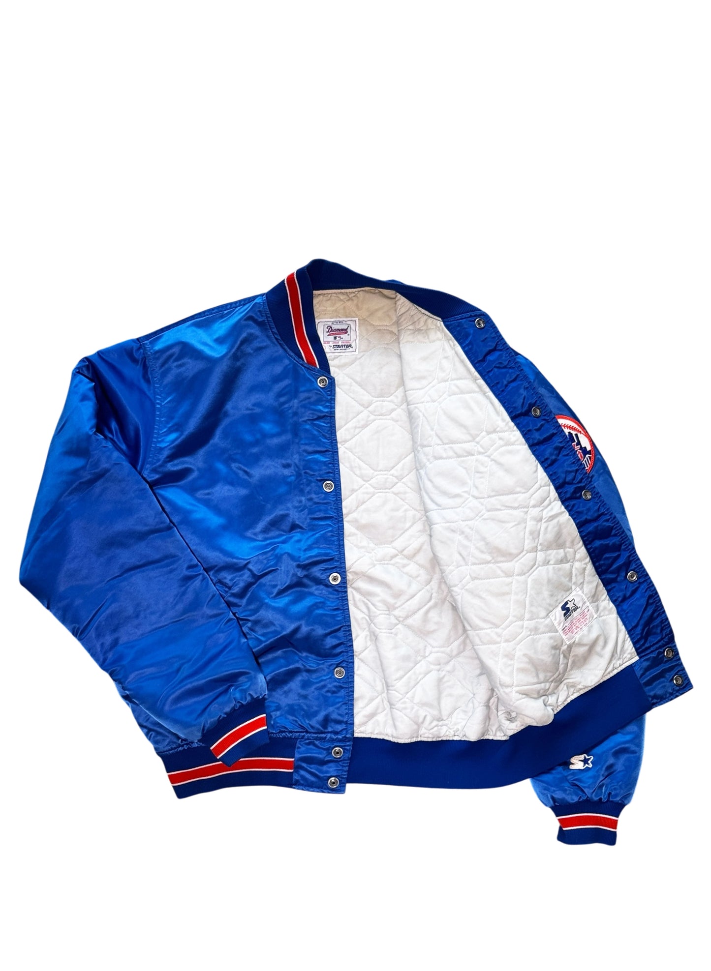 (SUP-761) STARTER NEW YORK METS NYLON STADIUM JACKET - L - MADE IN U.S.A.