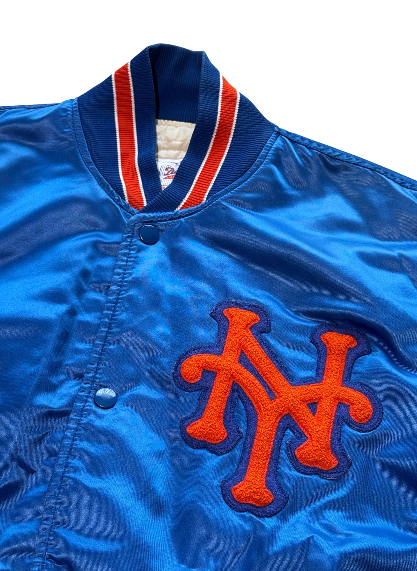 (SUP-761) STARTER NEW YORK METS NYLON STADIUM JACKET - L - MADE IN U.S.A.