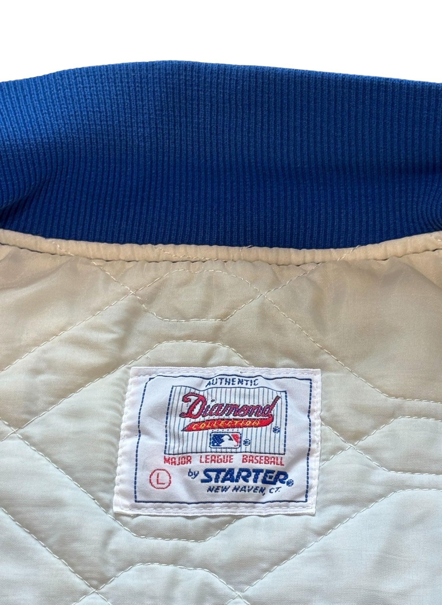 (SUP-761) STARTER NEW YORK METS NYLON STADIUM JACKET - L - MADE IN U.S.A.