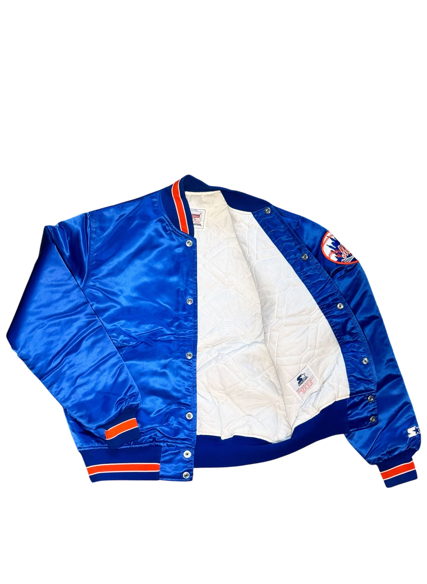 (SUP-532) STARTER NEW YORK METS NYLON STADIUM JACKET - MADE IN JAMAICA