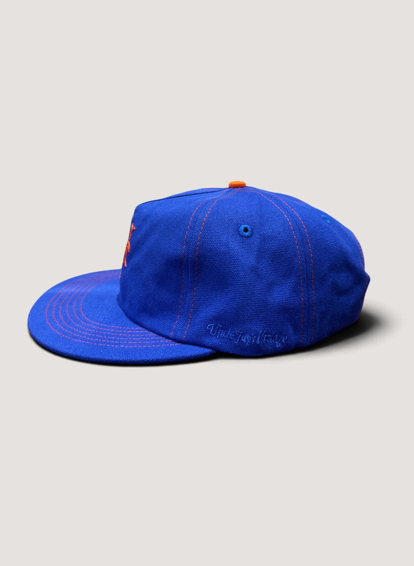 Uncle Jay's Vintage NY Mets Chaintitch Canvas Cap Blue/Orange (UNCLE-017)