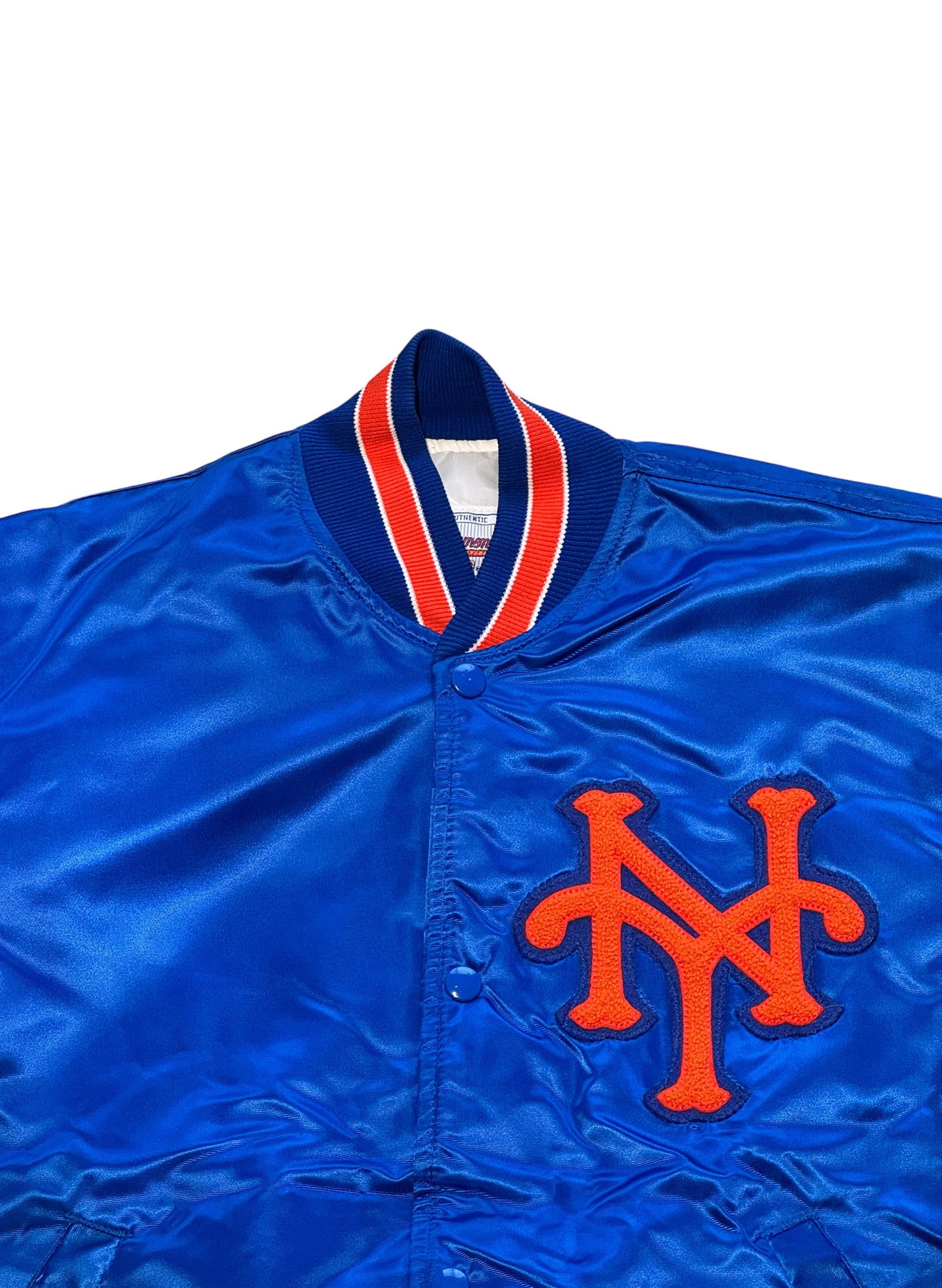 (SUP-532) STARTER NEW YORK METS NYLON STADIUM JACKET - MADE IN JAMAICA