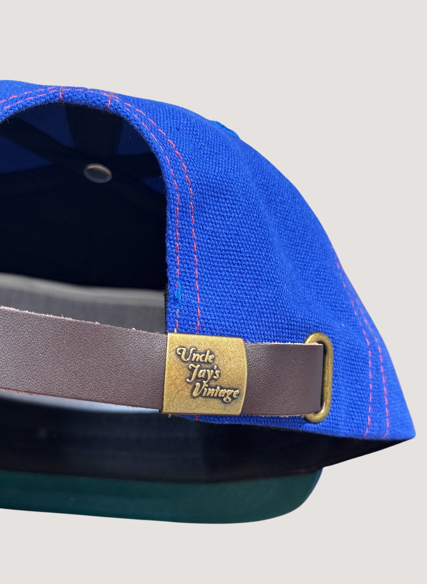 Uncle Jay's Vintage NY Mets Chaintitch Canvas Cap Blue/Orange (UNCLE-017)