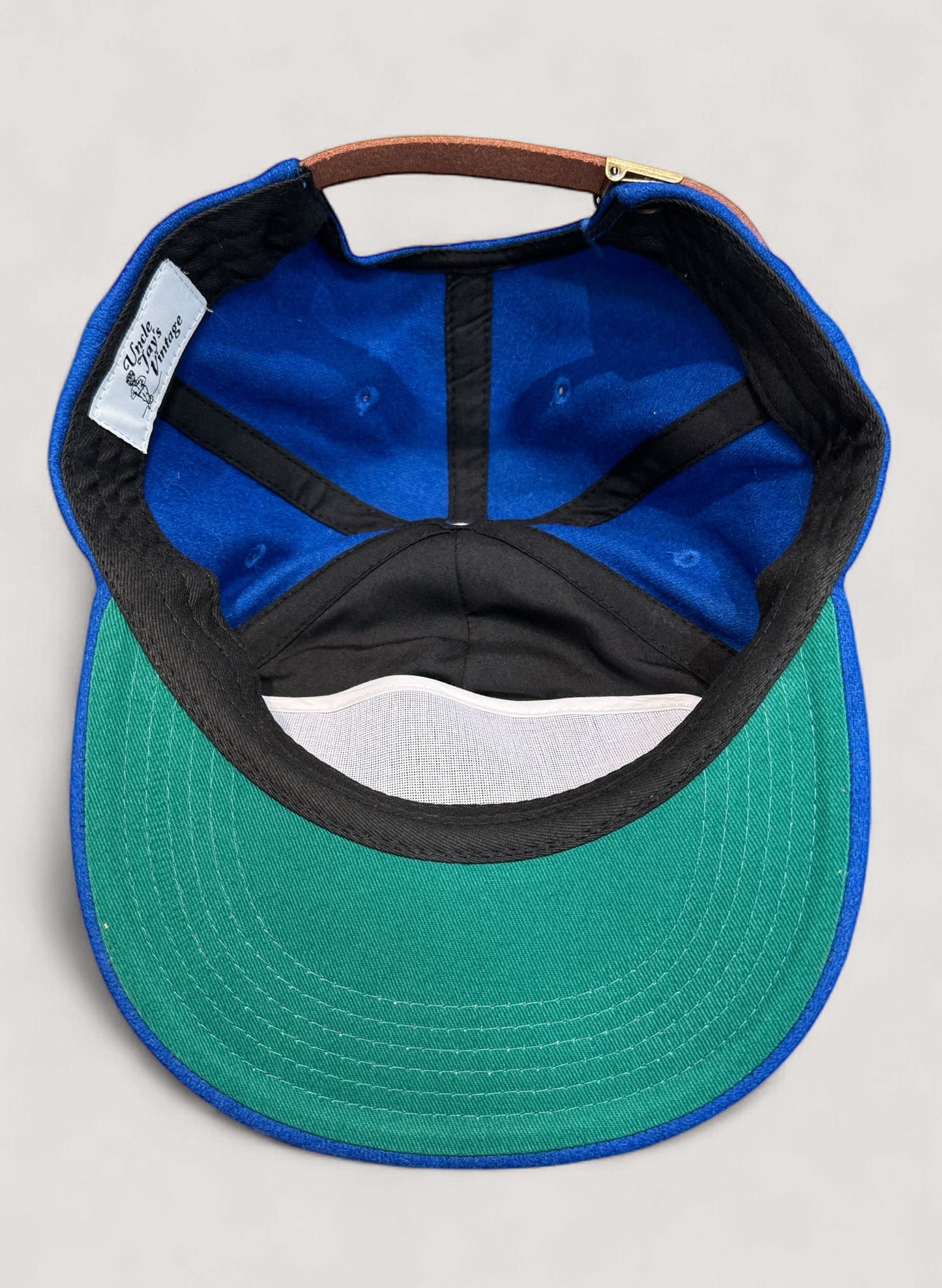 Uncle Jay's Vintage Chainstitch Cap BLUE/ORANGE (UNCLE-001)
