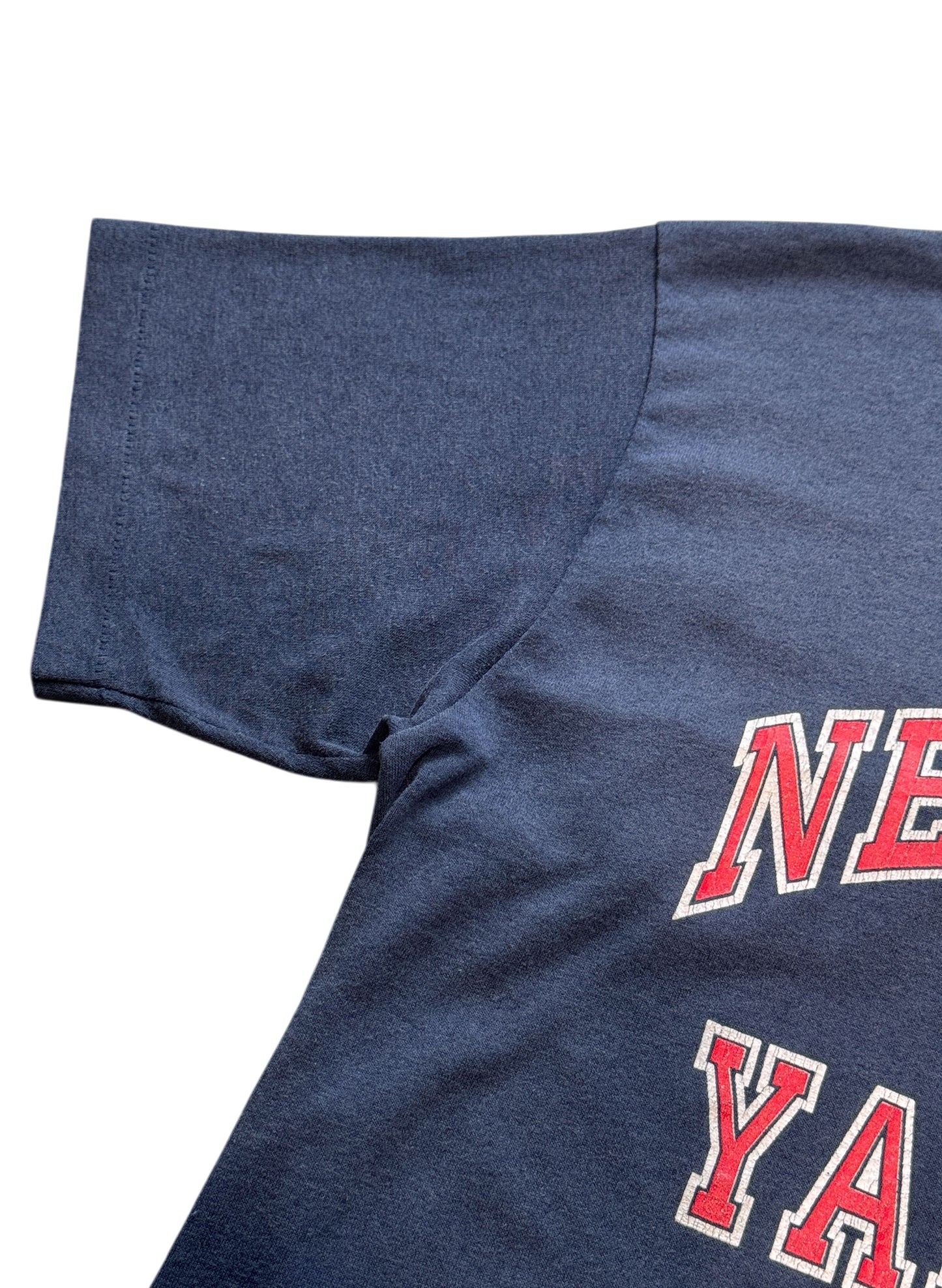 (SUP-622) 80s LOGO7 NEW YORK YANKEES "CUT OFF" TEE - MADE IN U.S.A.