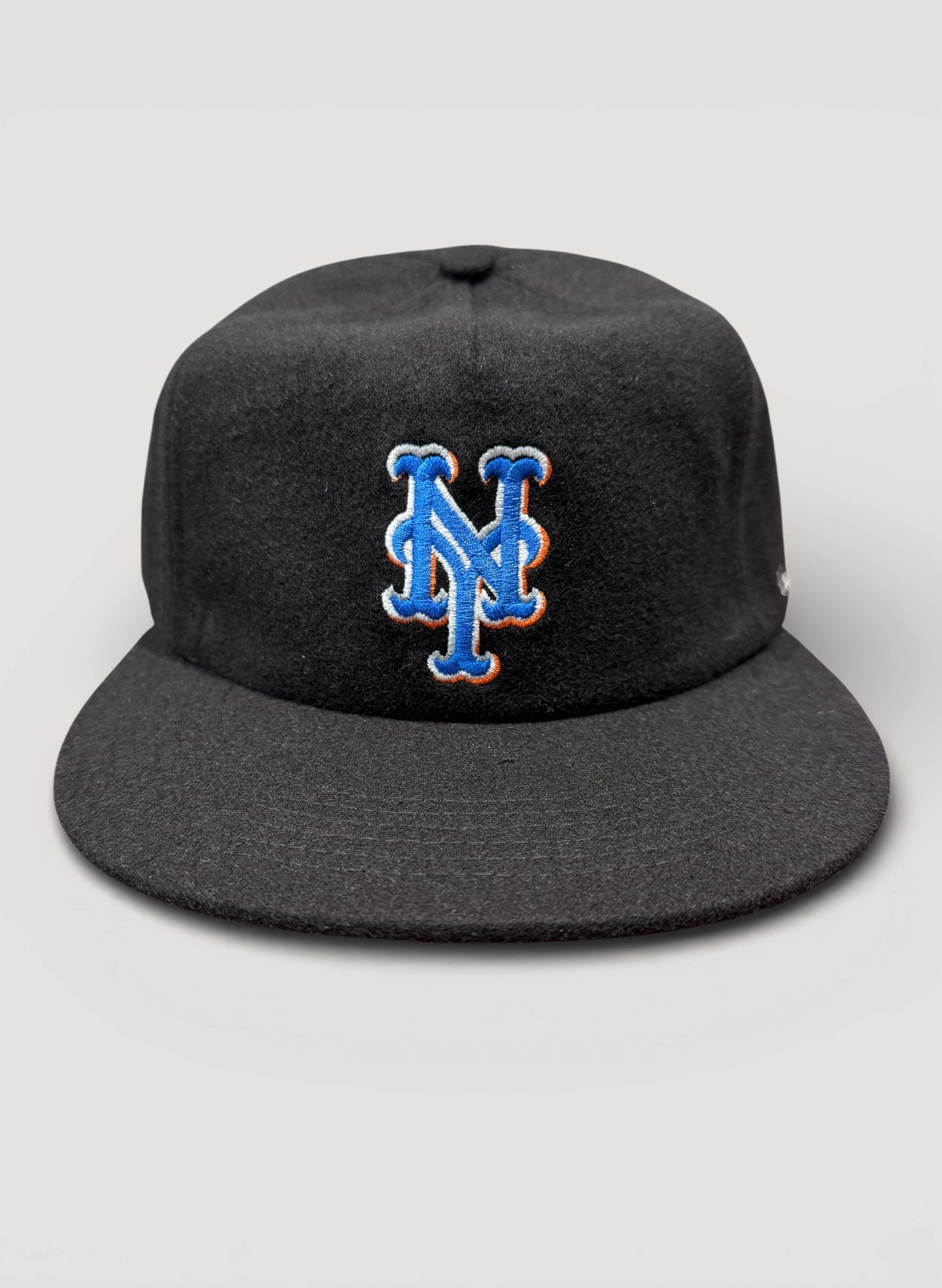 Uncle Jay's Vintage WOOL METS CAP BLACK (UNCLE-009)