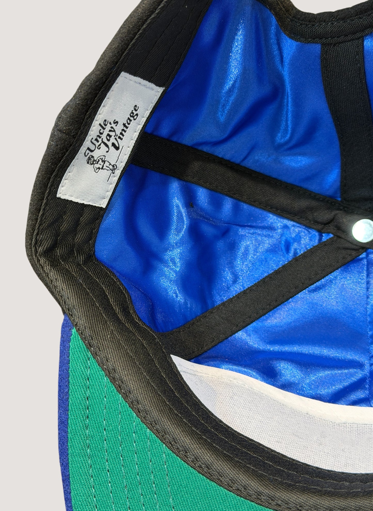 Uncle Jay's Vintage WOOL METS CAP BLACK/BLUE (UNCLE-009)