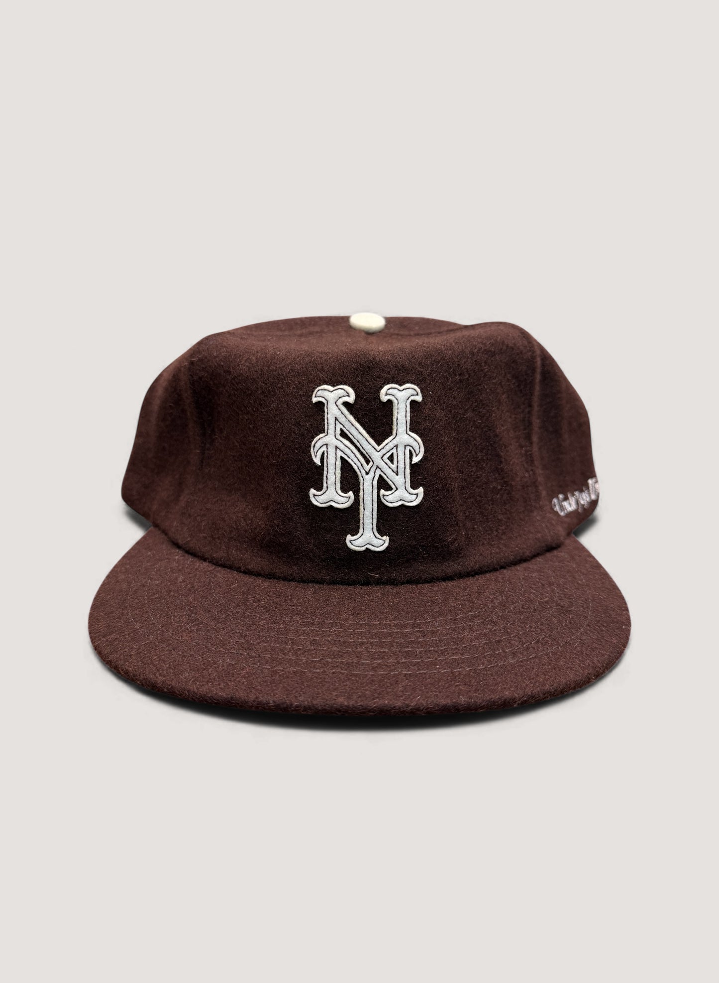 Uncle Jay's Vintage METS FELT PATCH Cap BROWN (UNCLE-003)