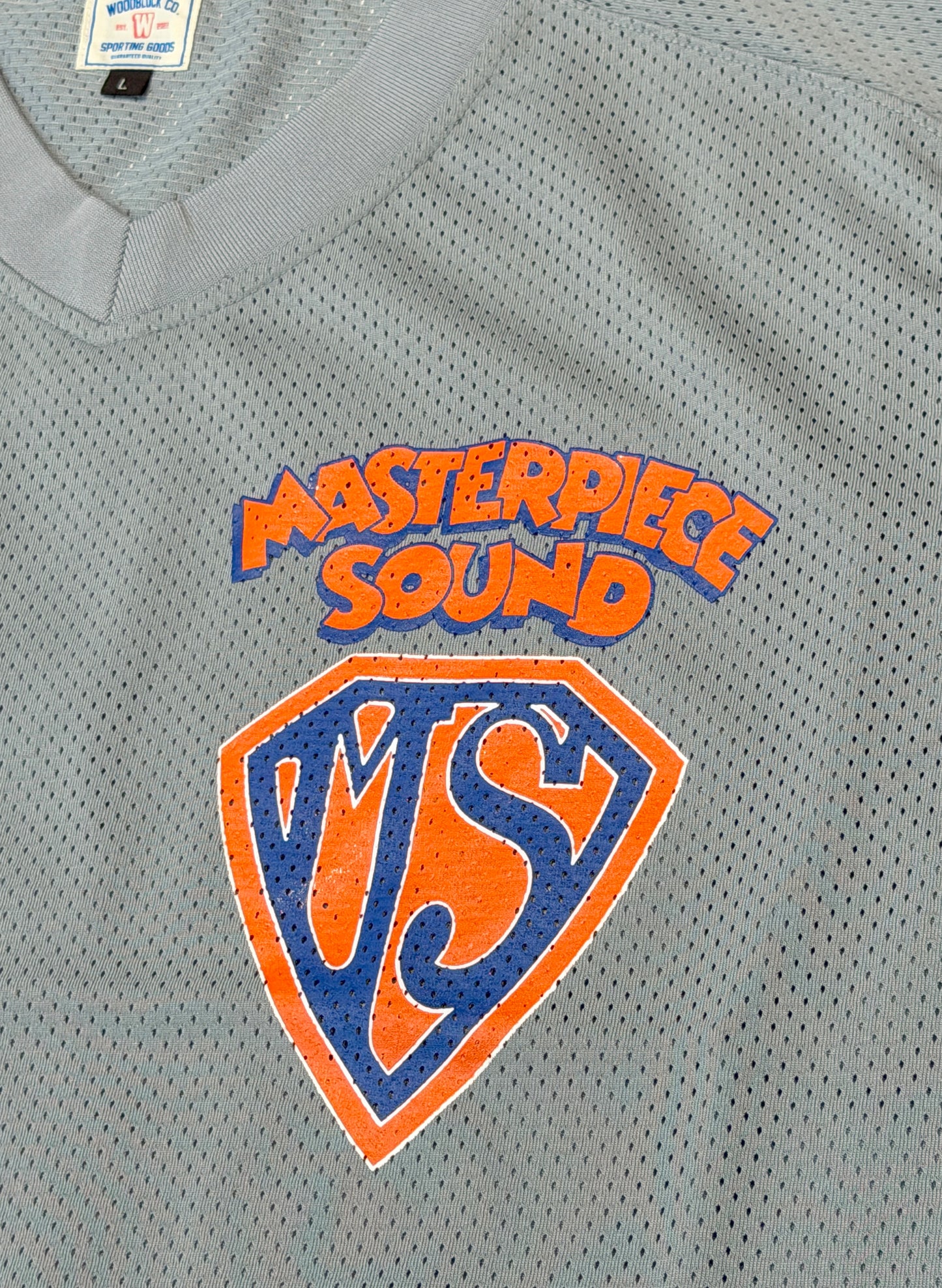 WOODBLOCK x MASTERPIECE SOUND V-NECK GAME SHIRT GREY (WB-26SS-022)