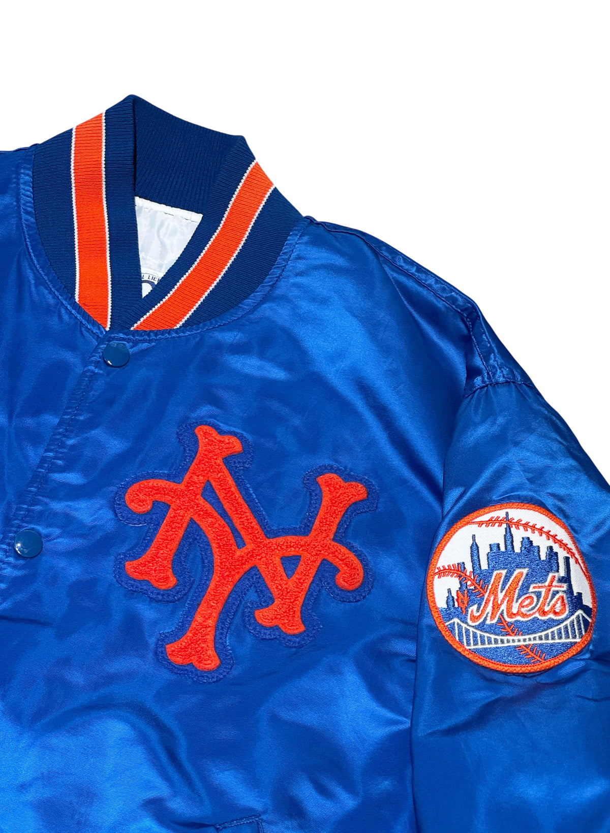 (SUP-871) STARTER NEW YORK METS NYLON QUILTING JACKET - L