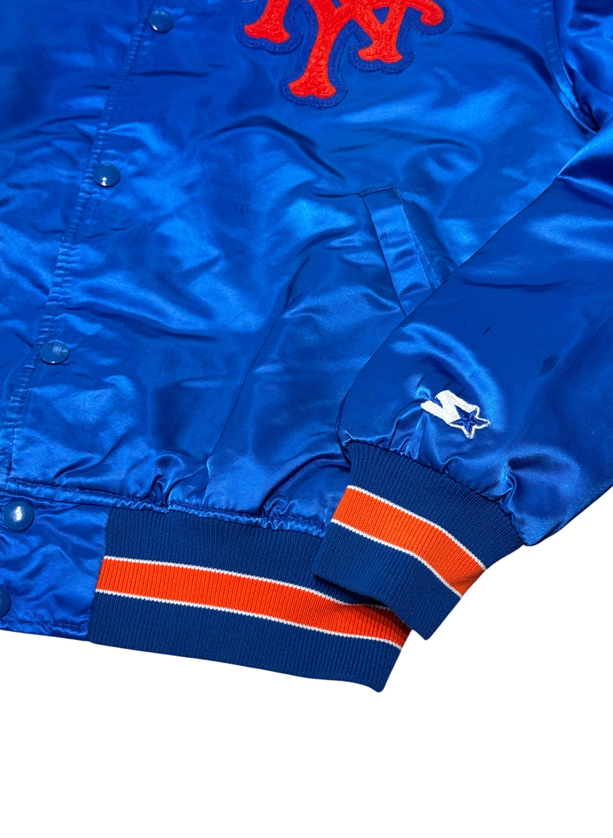 (SUP-871) STARTER NEW YORK METS NYLON QUILTING JACKET - L