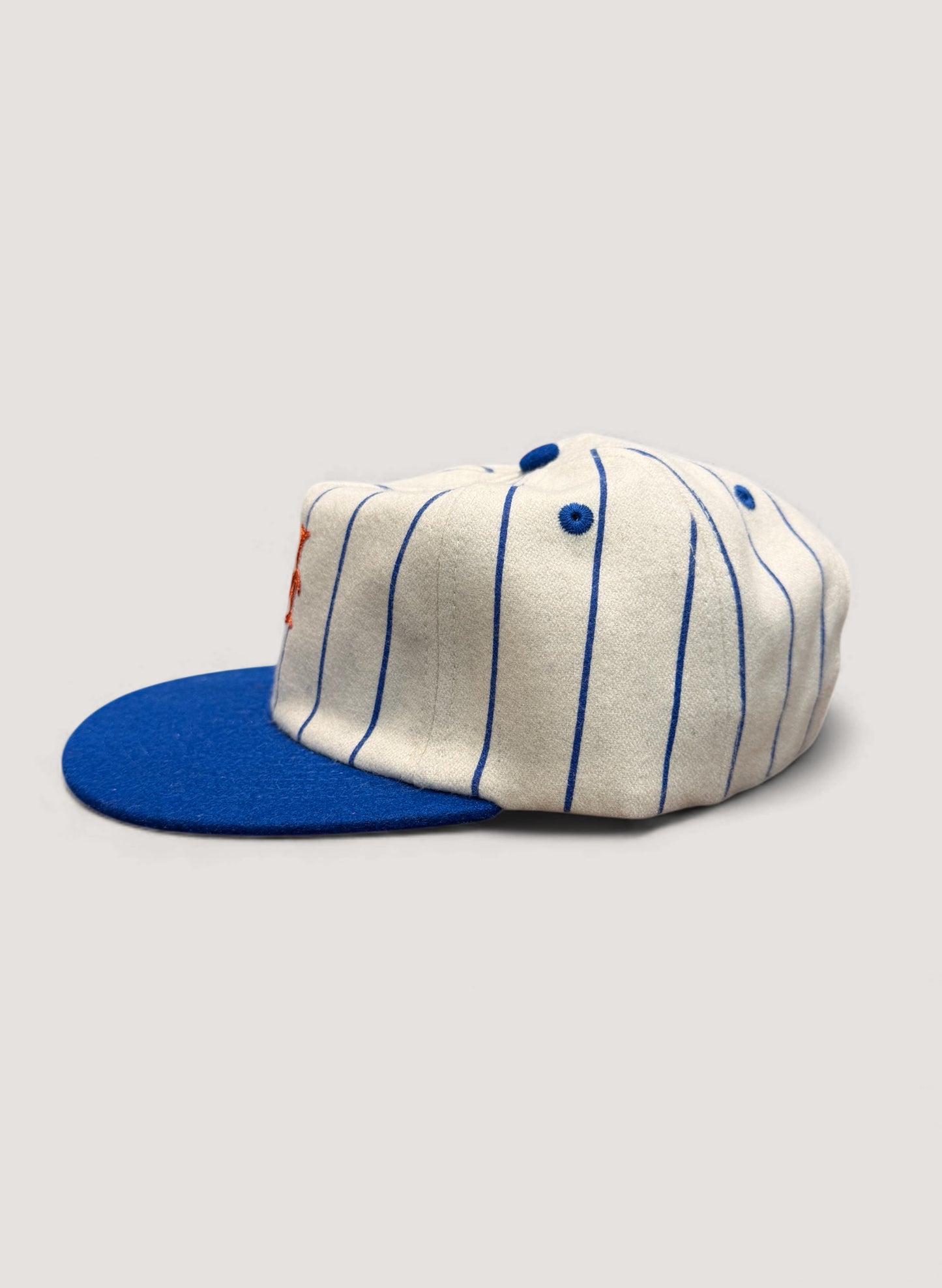 Uncle Jay's Vintage PINSTRIPE METS Chainstitch Cap (UNCLE-002)