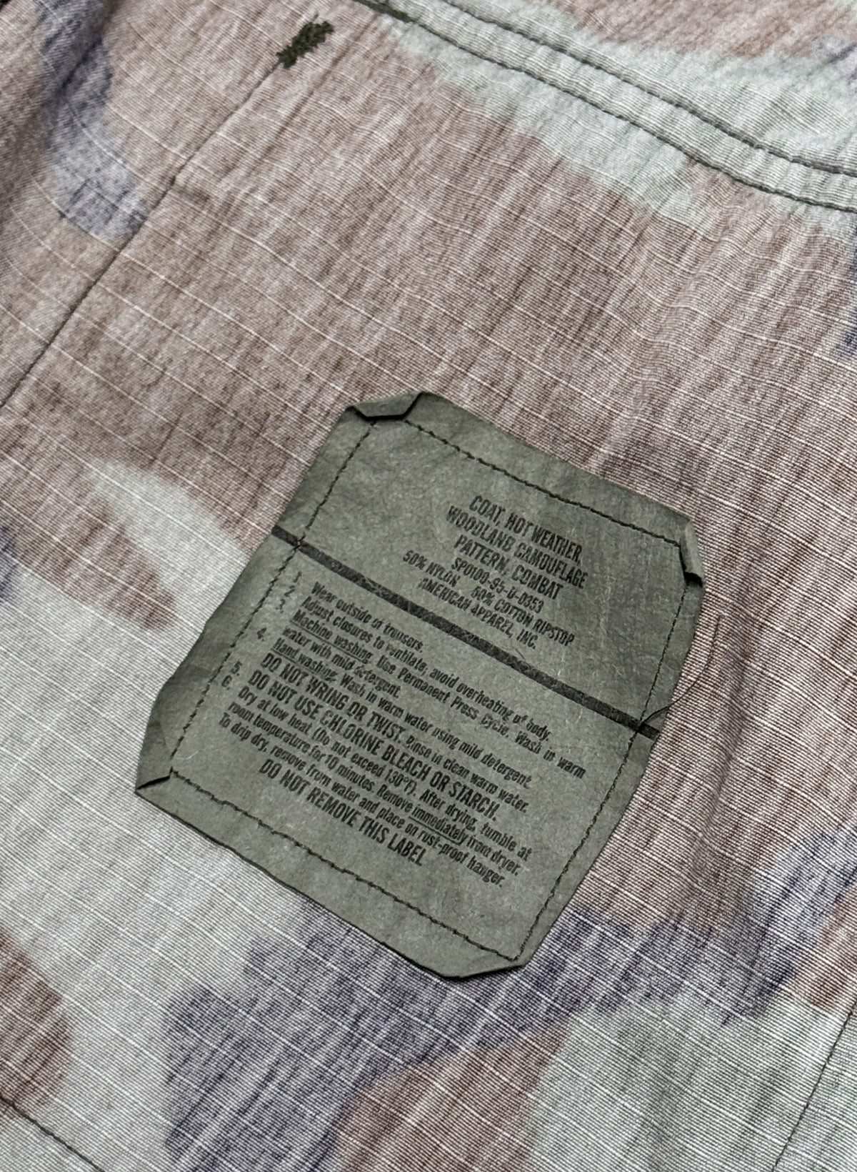 (SUP-849) US MILITARY WOODLAND CAMO RIPSTOP BDU SHIRT (3) - M/L