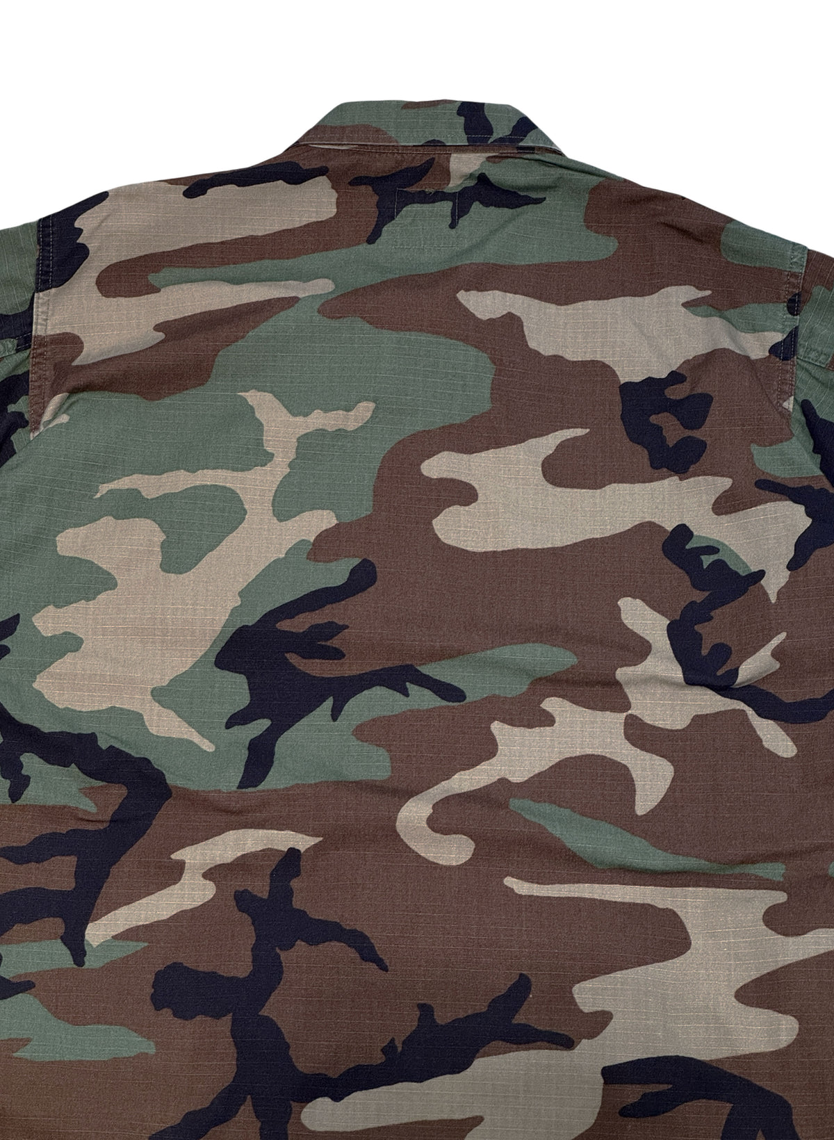 (SUP-849) US MILITARY WOODLAND CAMO RIPSTOP BDU SHIRT (3) - M/L