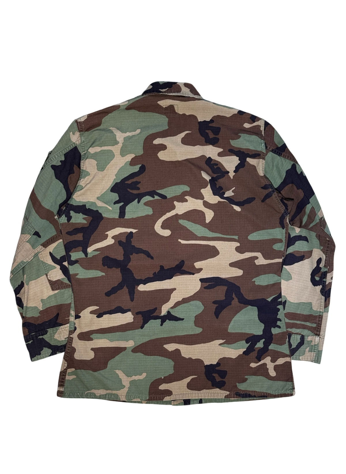 (SUP-846) US MILITARY WOODLAND CAMO RIPSTOP BDU SHIRT "AIR FORCE" - M/R