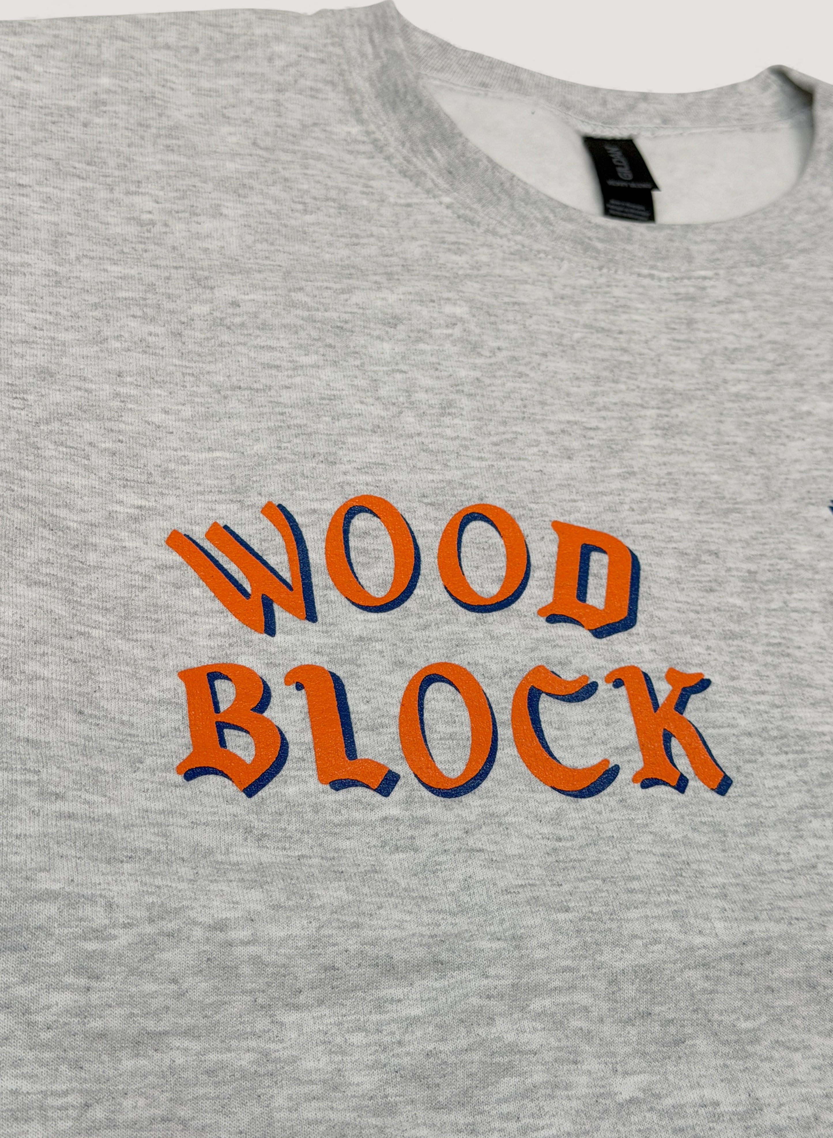 MASTERPIECE SOUND x WOODBLOCK CREW NECK SWEAT GREY (WB-25AW-016)