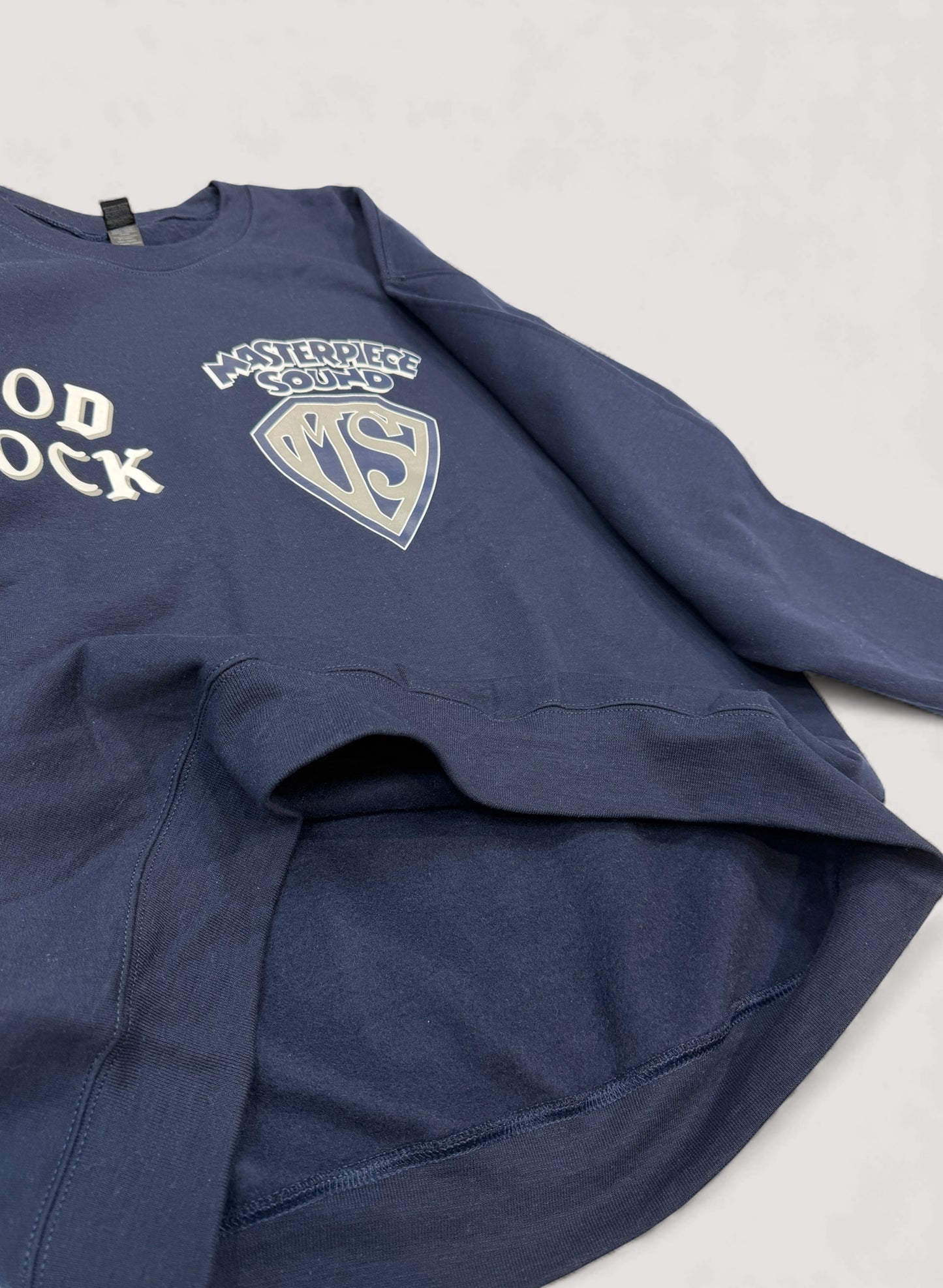 MASTERPIECE SOUND x WOODBLOCK CREW NECK SWEAT NAVY (WB-25AW-016)