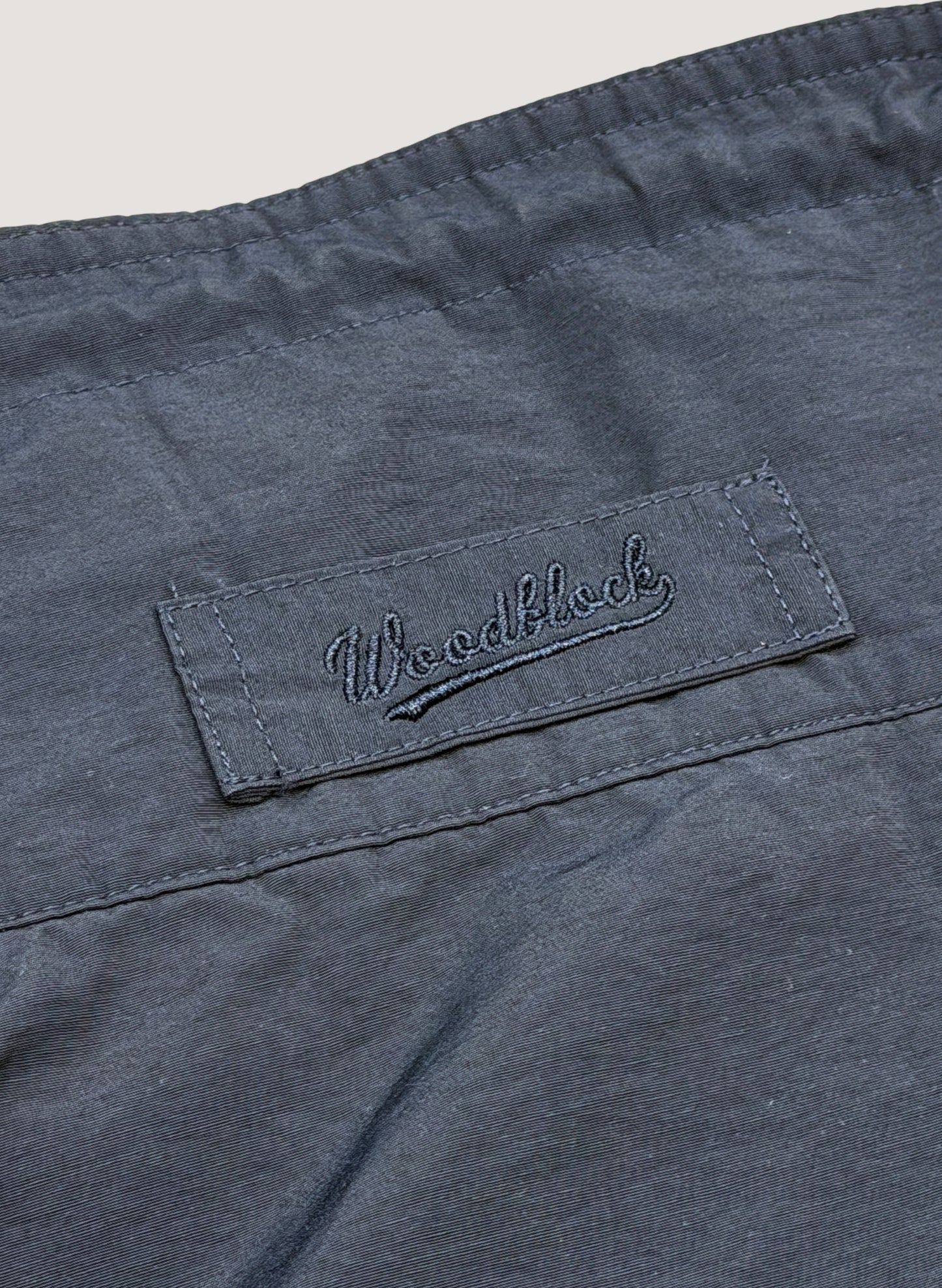 WOODBLOCK COTTON NYLON PULLOVER ANORAK NAVY (WB-26SS-006)