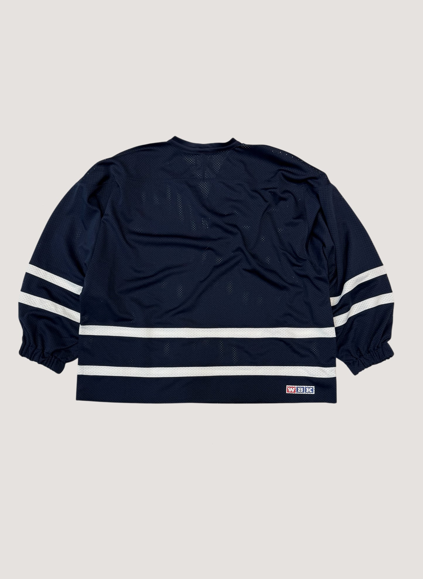 WOODBLOCK LS MESH HOCKEY JERSEY NAVY/WHITE (WB-26AW-001)