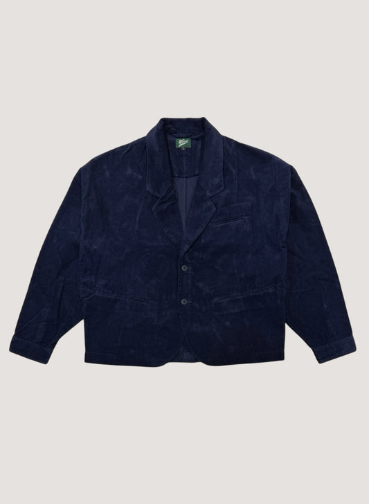 WOODBLOCK CORDURAY 2BTN WIDE SLEEVE JACKET NAVY (WB-26AW-009)