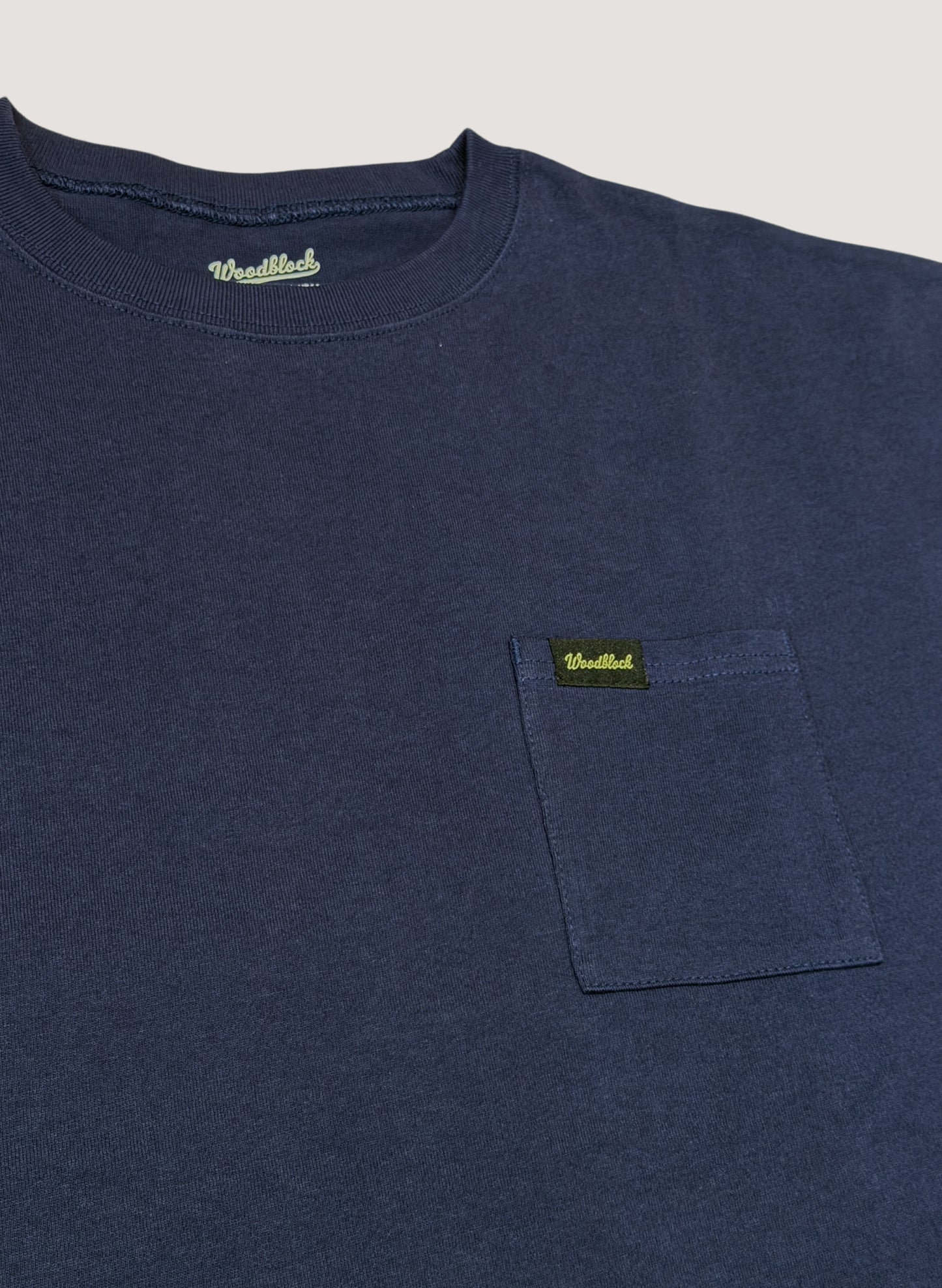 WOODBLOCK x TSUYOSHI YAMANAKA NEW YORK POCKET T-SHIRT NAVY (WB-26SS-024)
