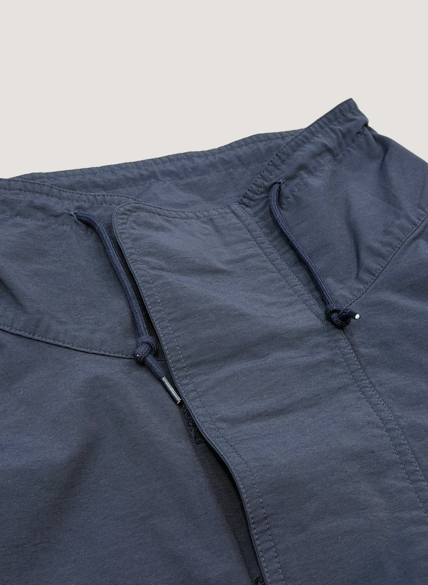 WOODBLOCK COTTON NYLON PULLOVER ANORAK NAVY (WB-26SS-006)