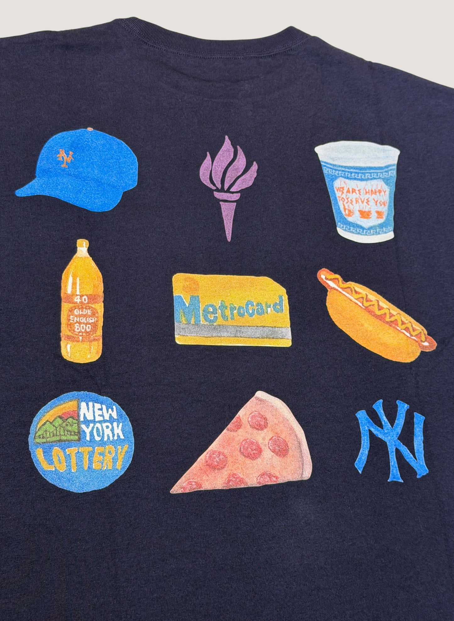 WOODBLOCK x TSUYOSHI YAMANAKA NEW YORK POCKET T-SHIRT NAVY (WB-26SS-024)