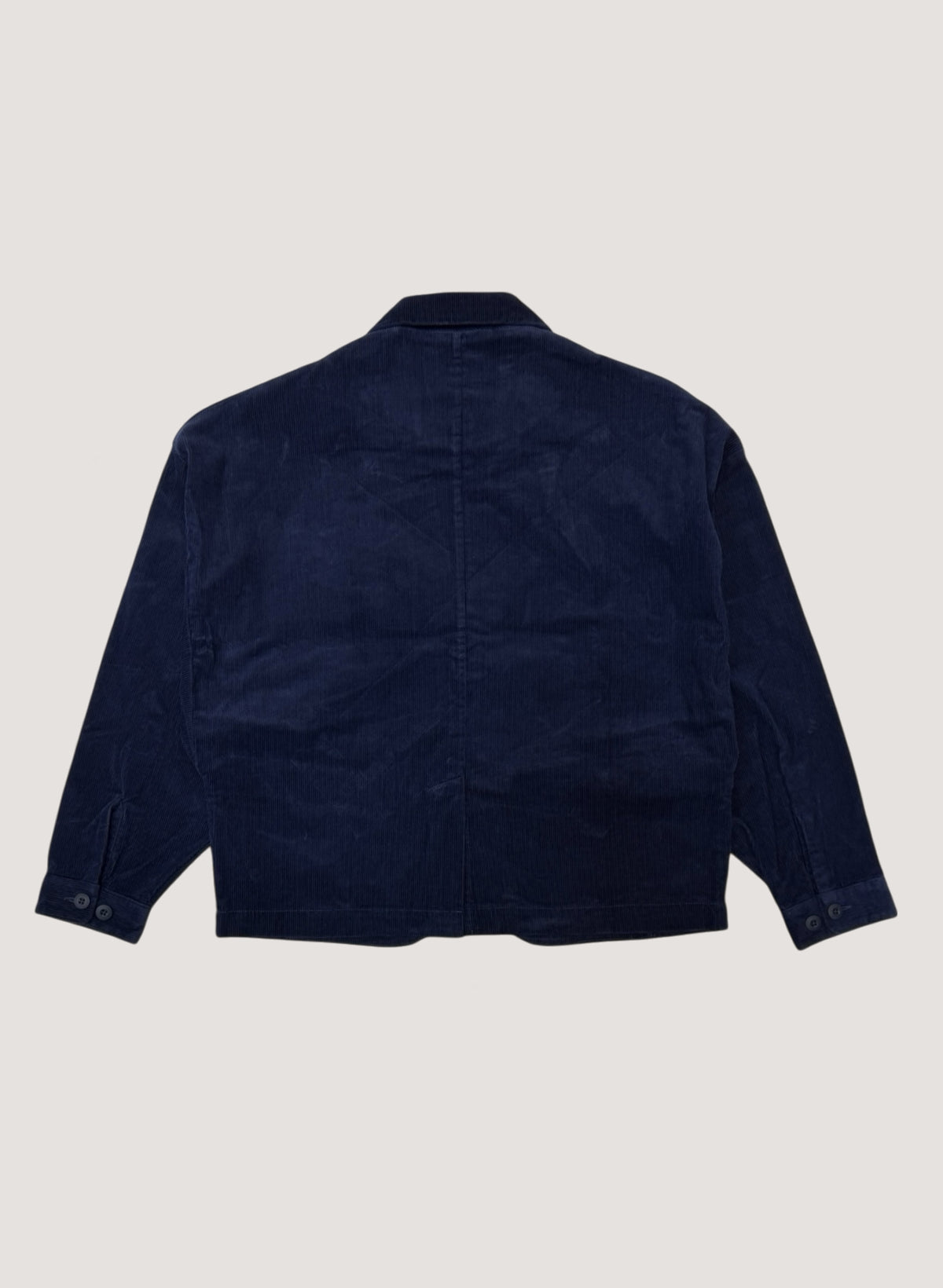 WOODBLOCK CORDURAY 2BTN WIDE SLEEVE JACKET NAVY (WB-26AW-009)