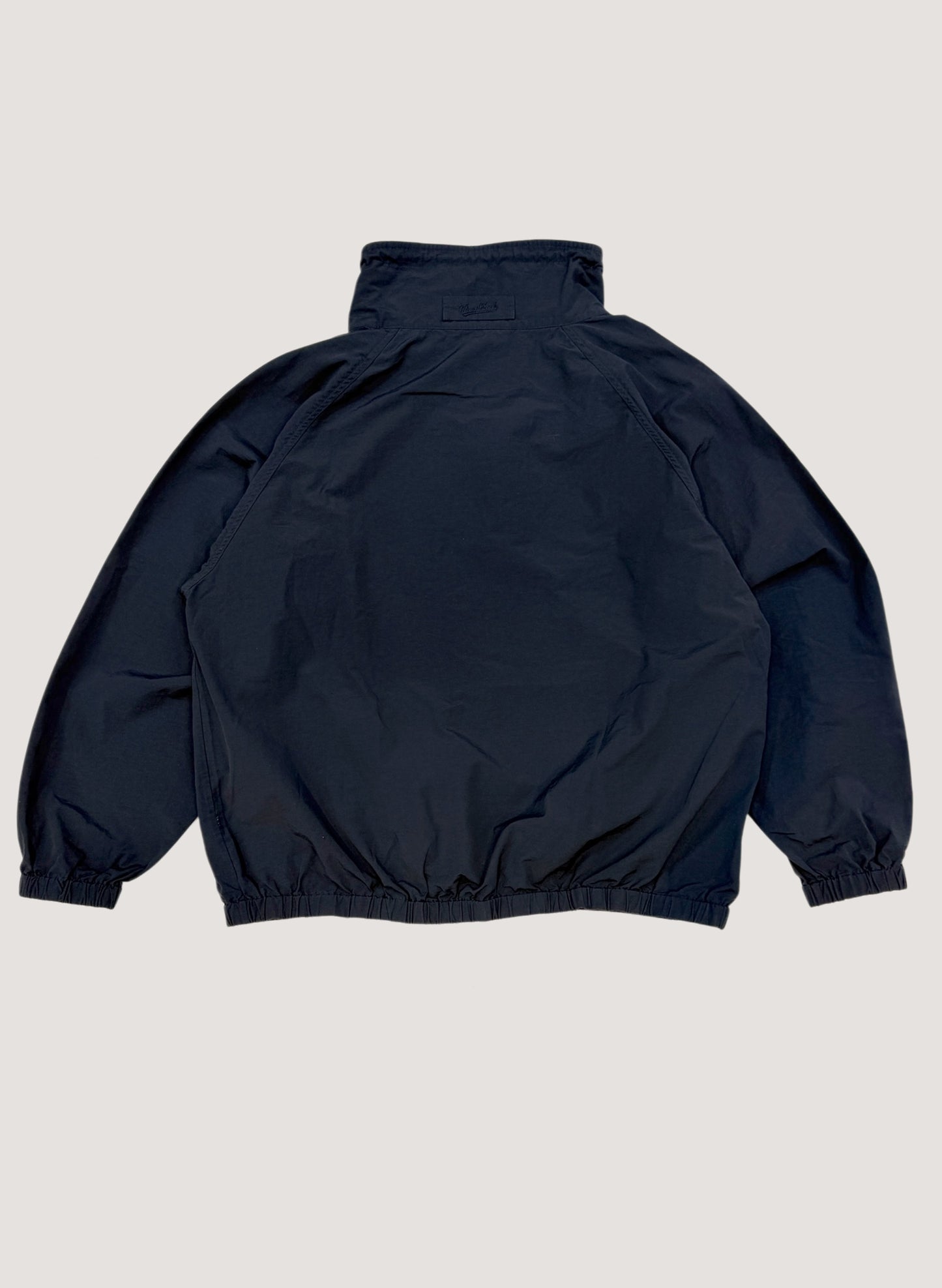 WOODBLOCK COTTON NYLON PULLOVER ANORAK NAVY (WB-26SS-006)