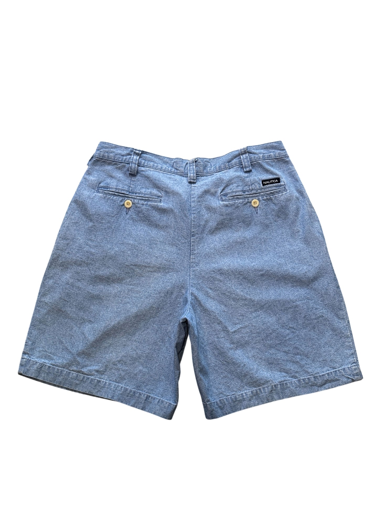 (SUP-660) NAUTICA CHAMBRAY 2TUCK SHORTS