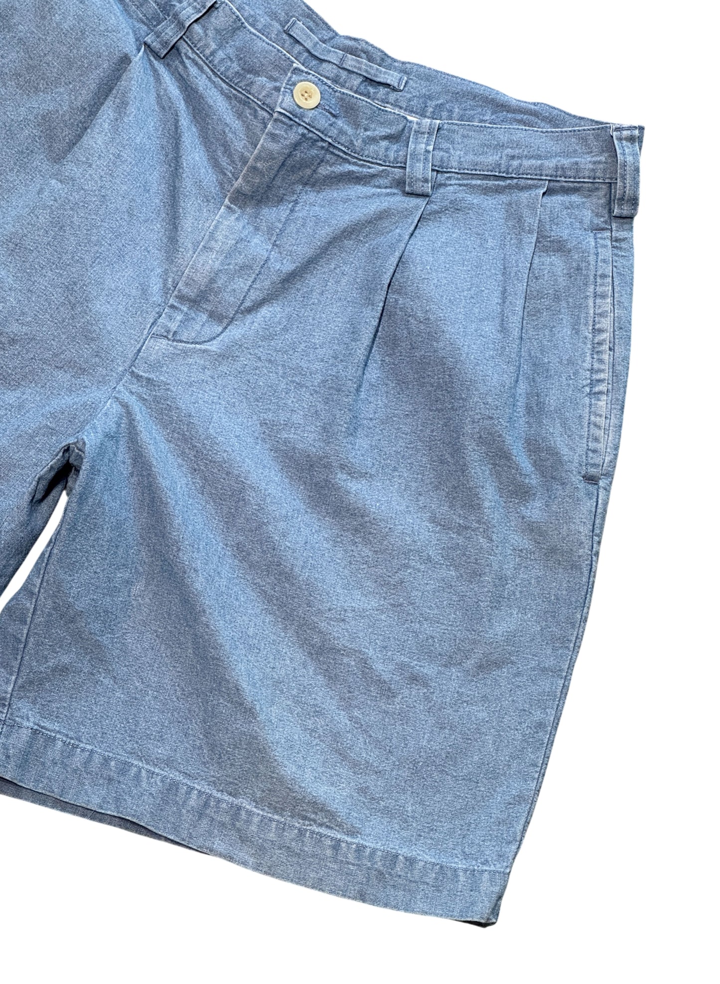 (SUP-660) NAUTICA CHAMBRAY 2TUCK SHORTS