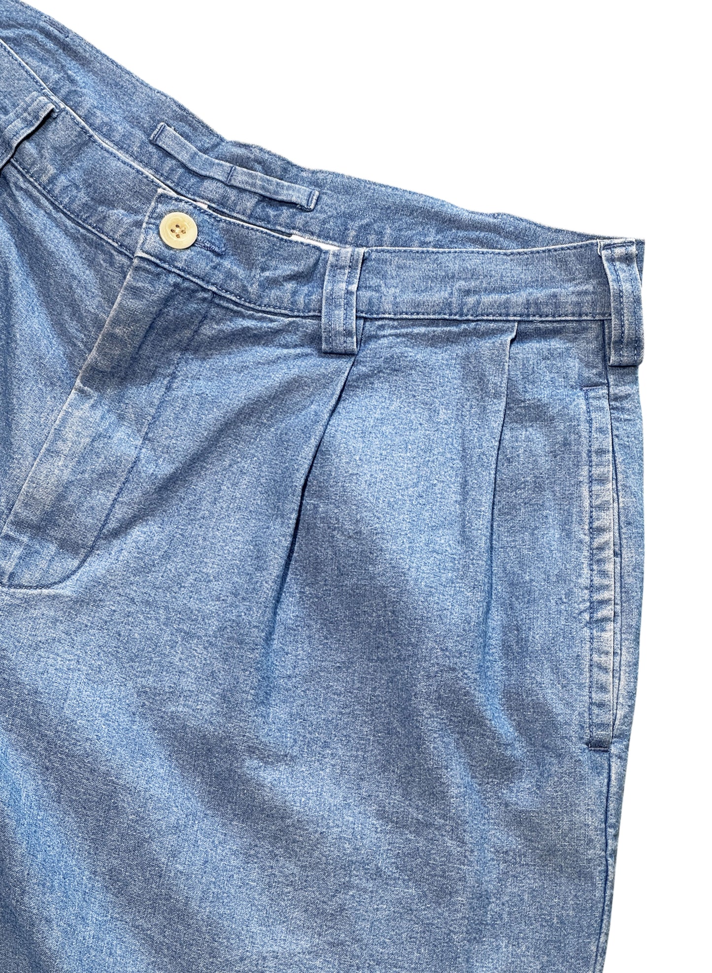 (SUP-660) NAUTICA CHAMBRAY 2TUCK SHORTS