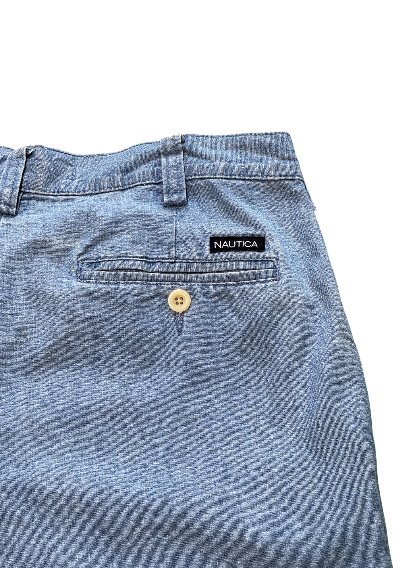 (SUP-660) NAUTICA CHAMBRAY 2TUCK SHORTS