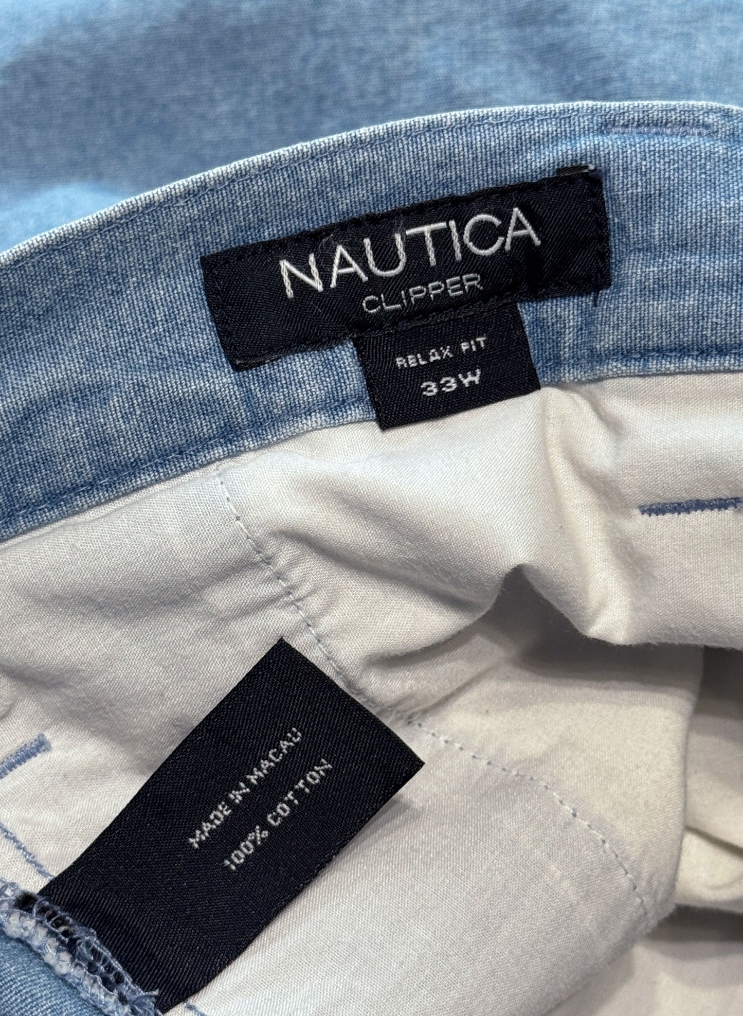 (SUP-660) NAUTICA CHAMBRAY 2TUCK SHORTS