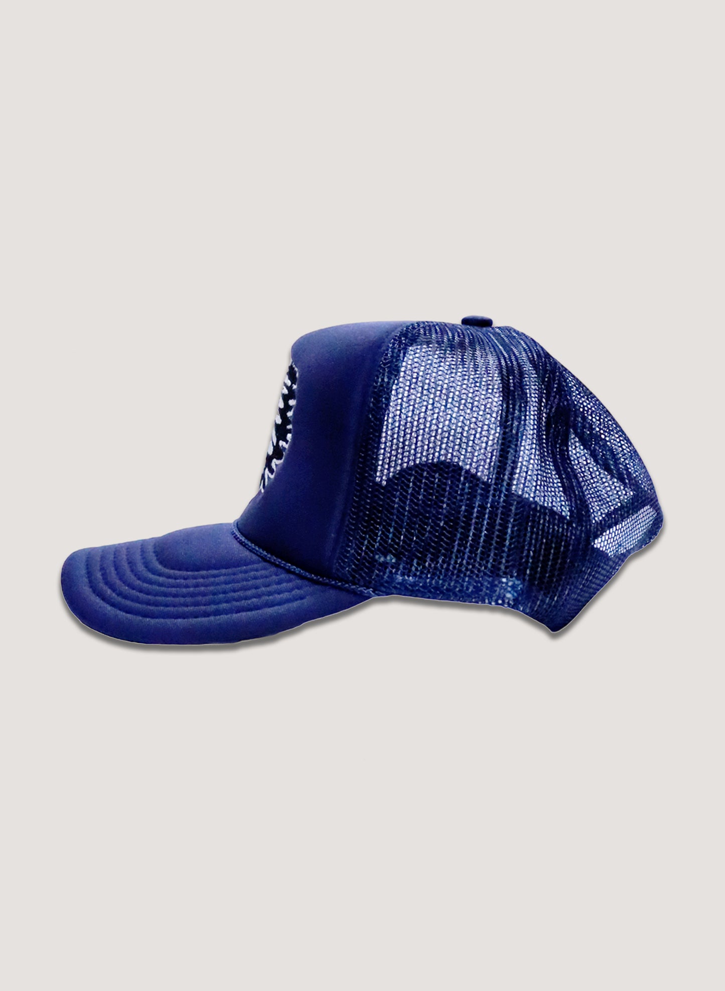 WOODBLOCK CHIEF HEAD MESH CAP NAVY (23SS-023)