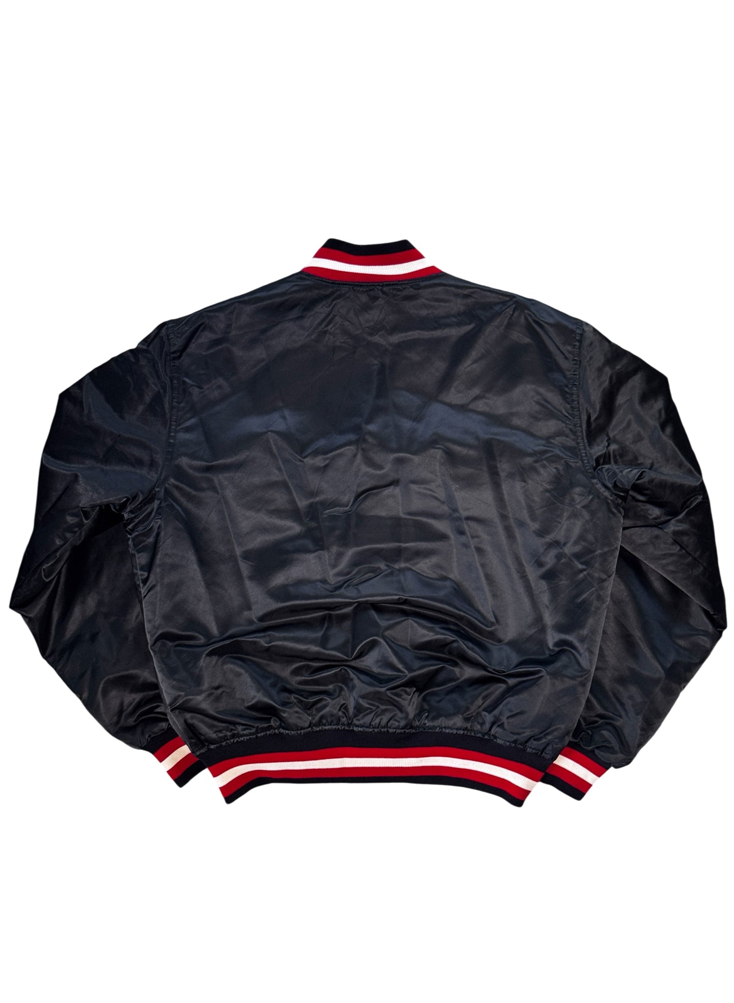 (SUP-773) STARTER NHL CHICAGO BLACKHAWKS NYLON STADIUM JACKET - MADE IN U.S.A.