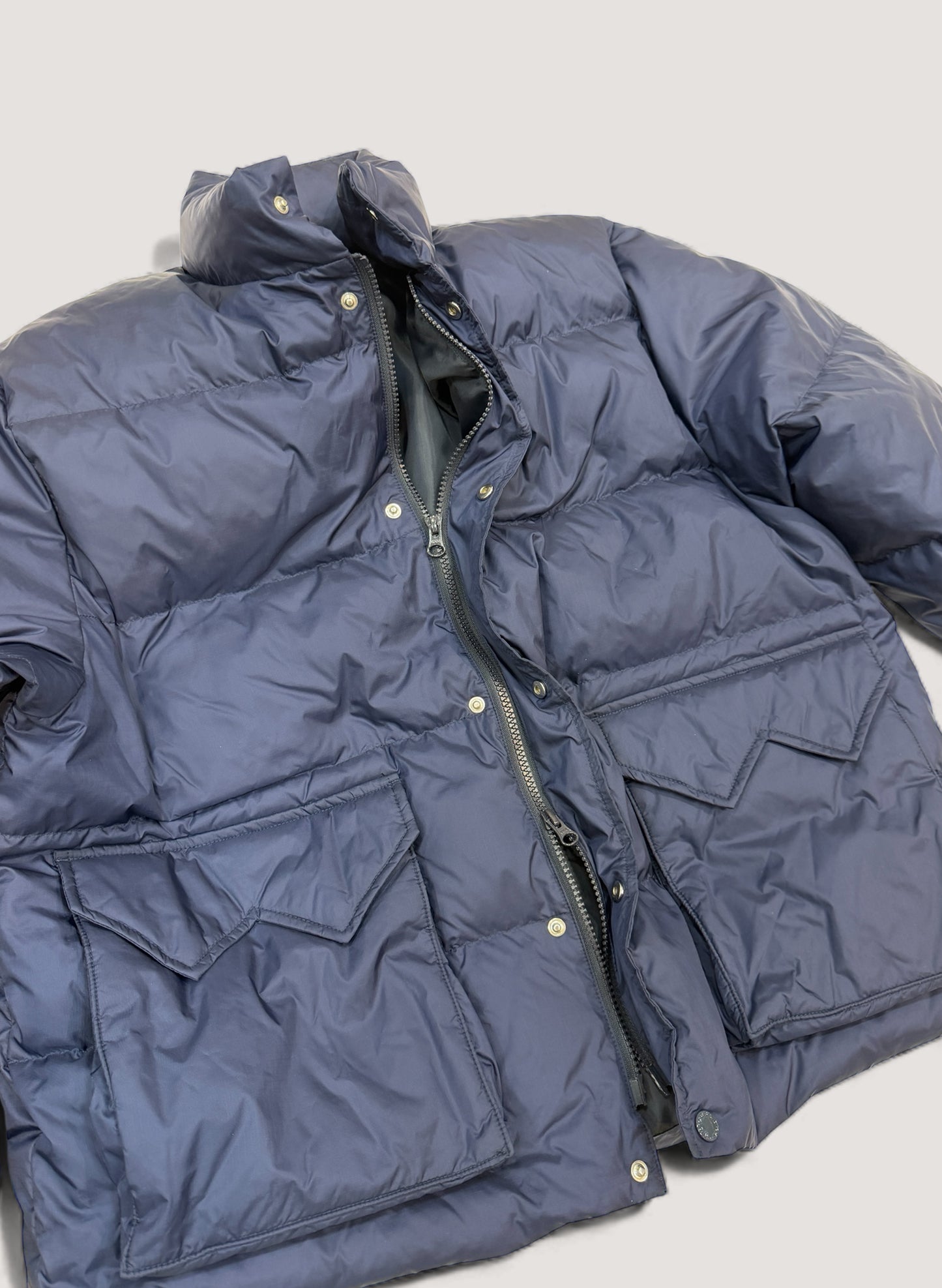 WOODBLOCK W FLAP DOWN JACKET NAVY (WB-25AW-014)