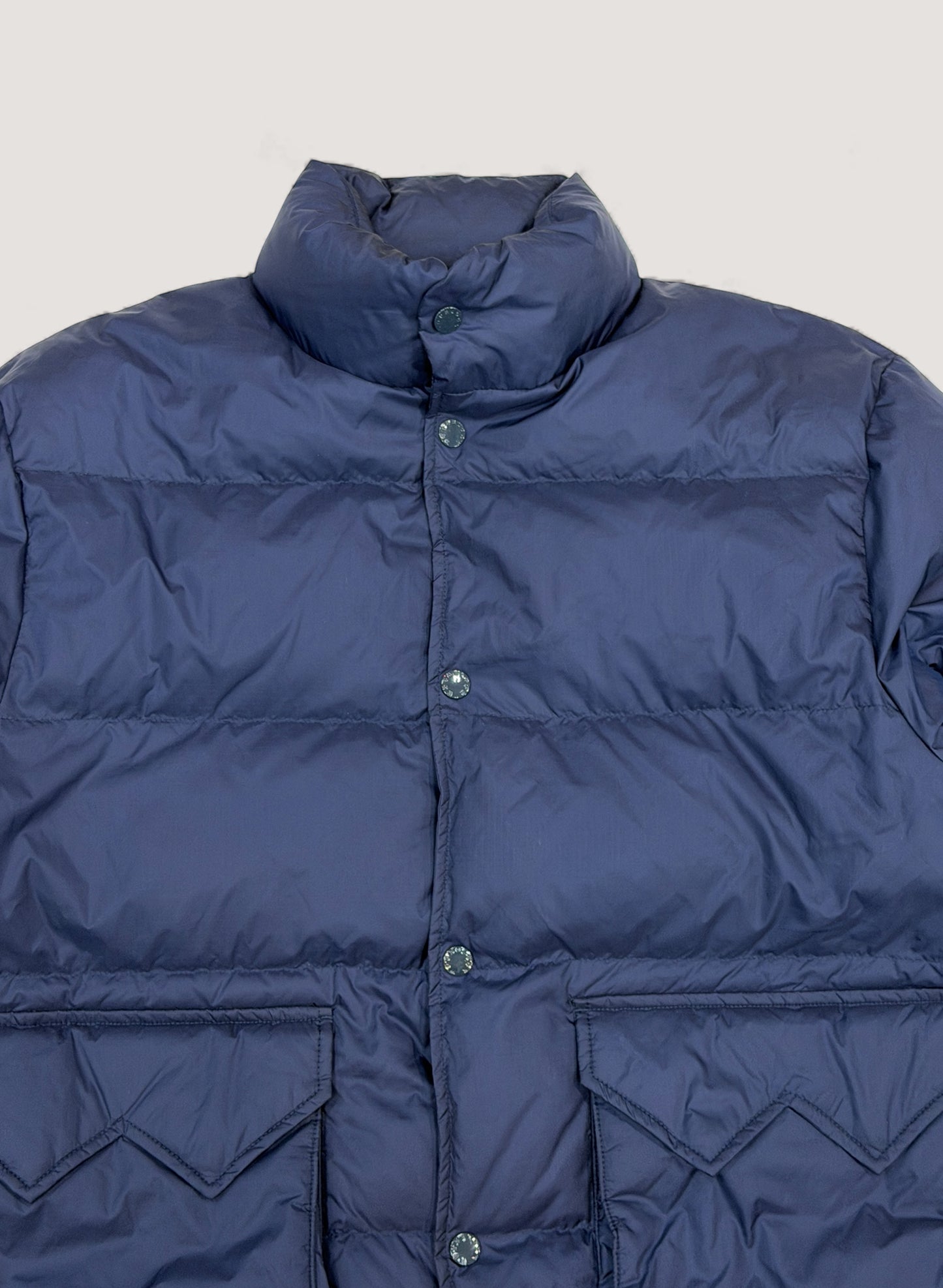 WOODBLOCK W FLAP DOWN JACKET NAVY (WB-25AW-014)